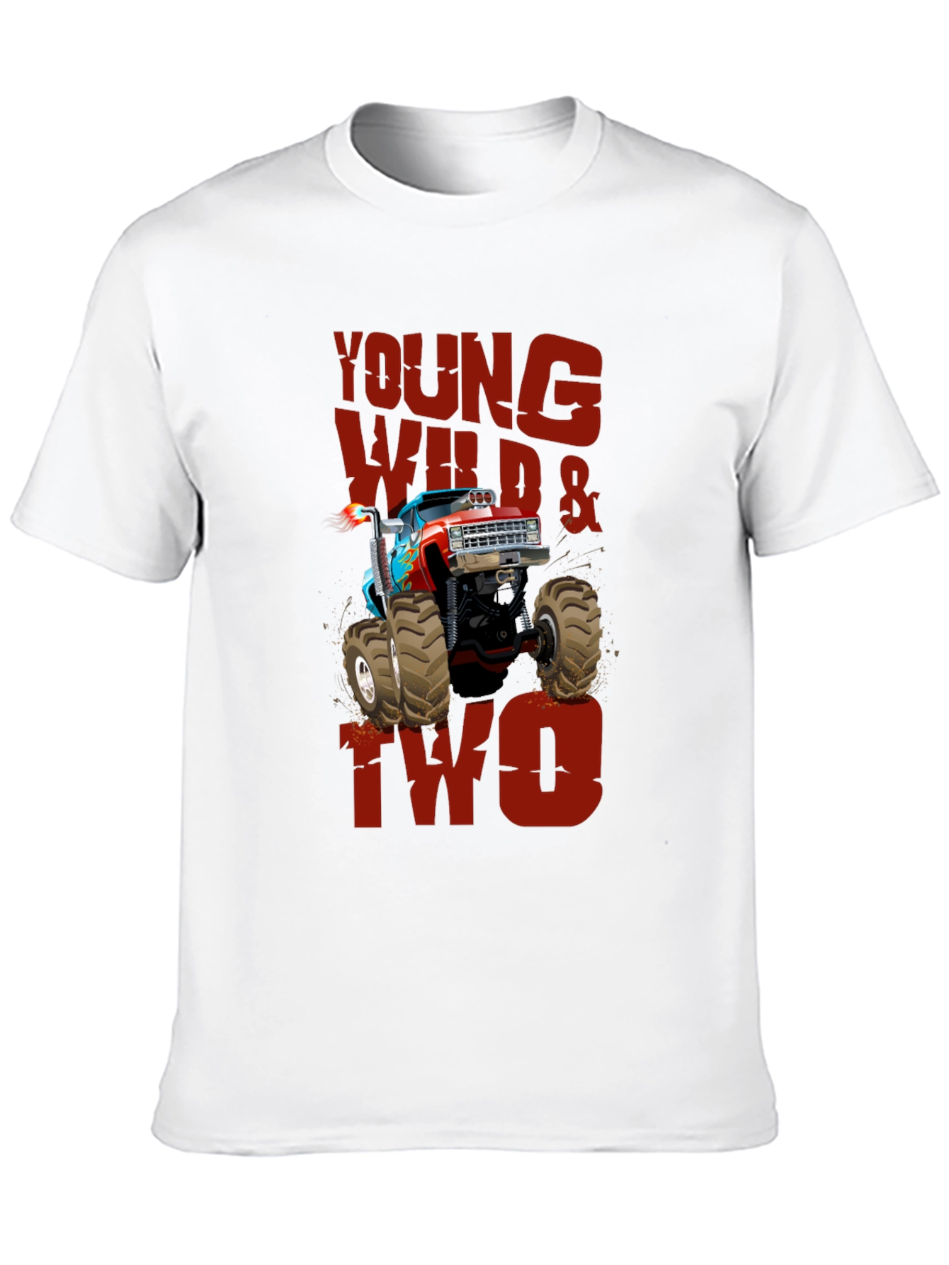 Young Wild & Two Monster Truck Tee