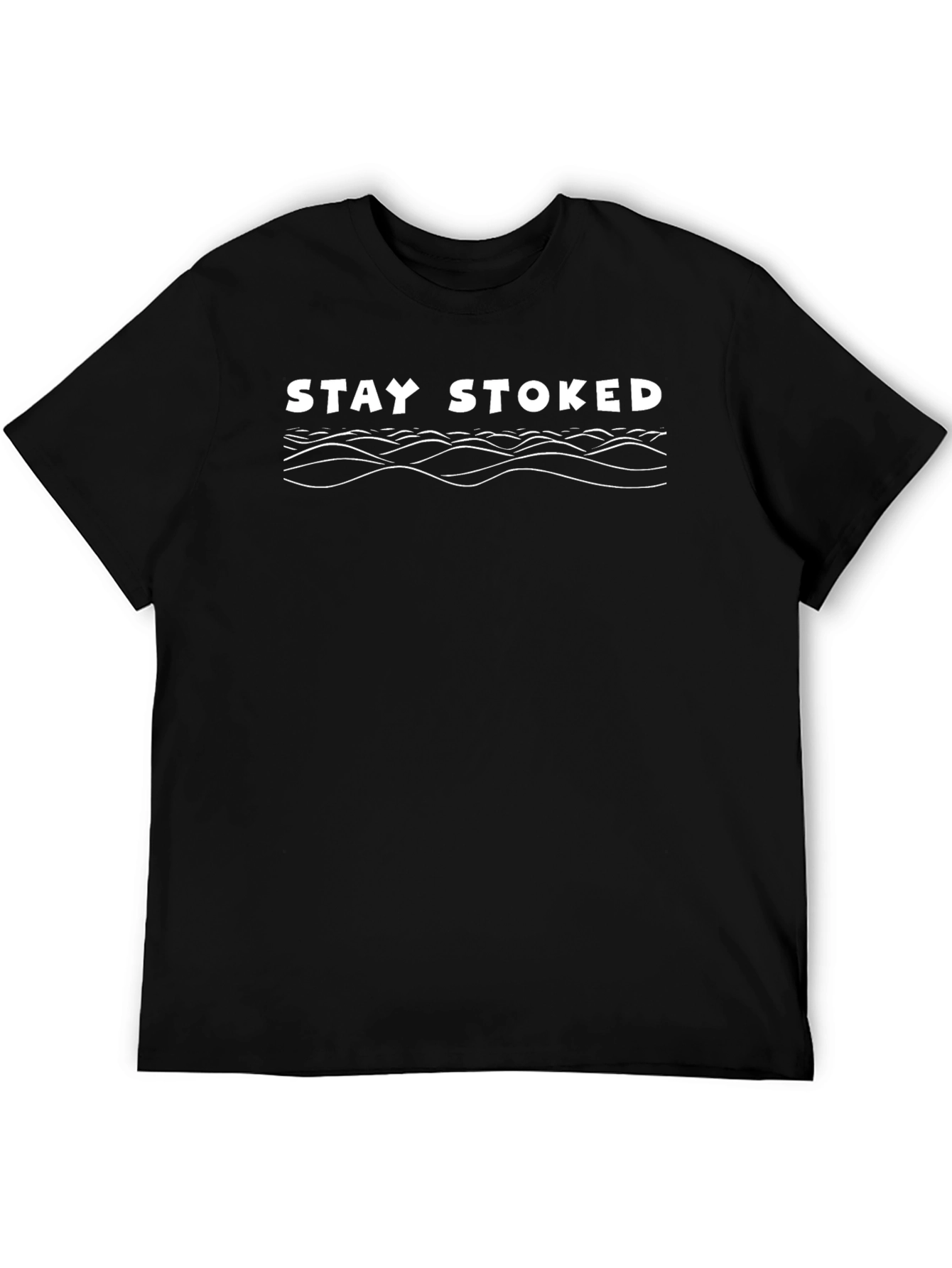 Stay Stoked Graphic Tee - Black