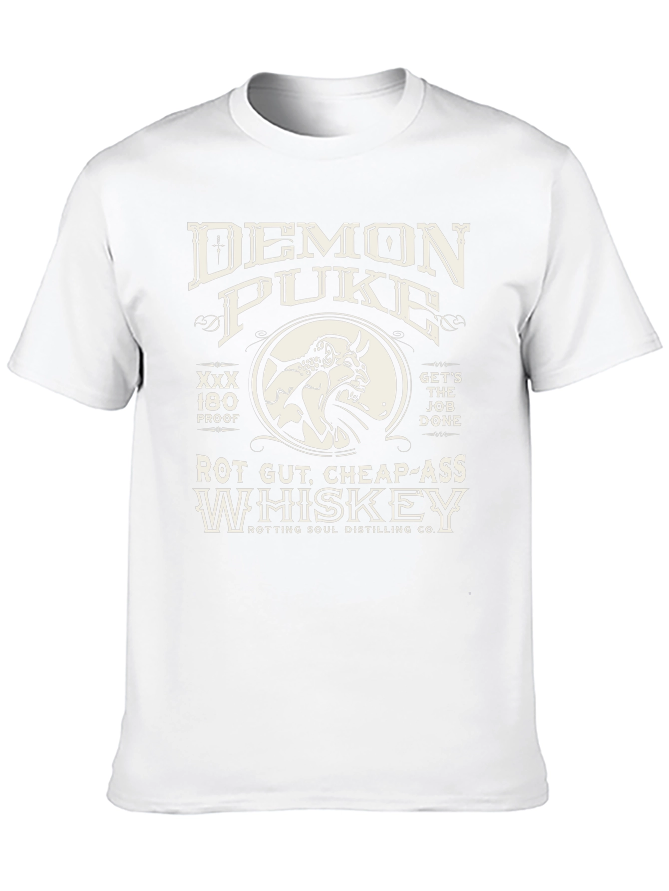Demon Puke Whiskey Graphic T-Shirt