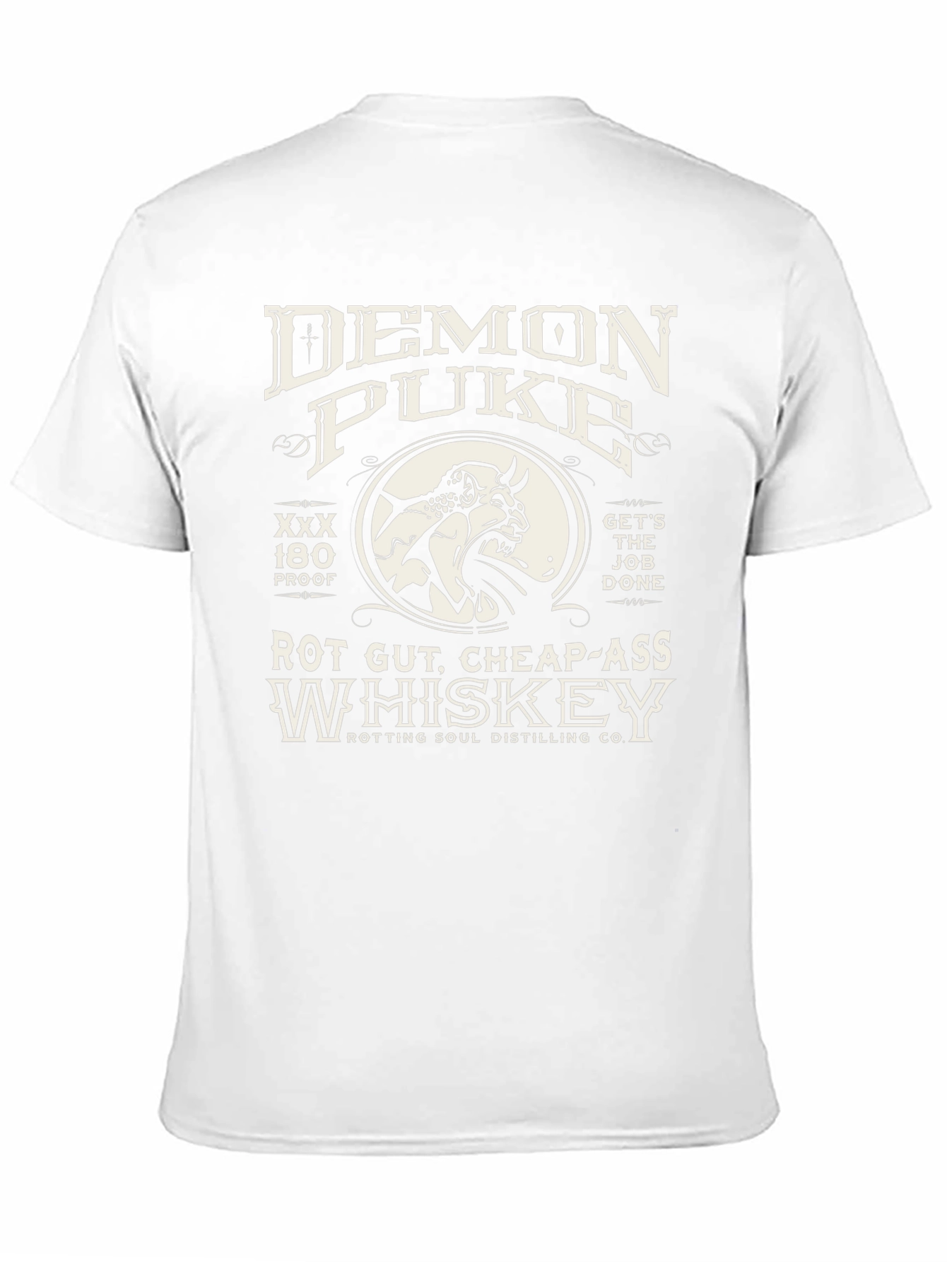 Demon Puke Whiskey Graphic T-Shirt