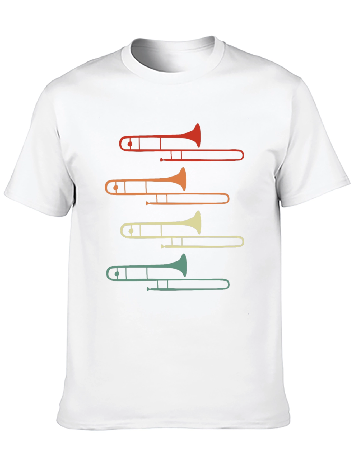 Trombone Retro Music Lover Graphic Tee