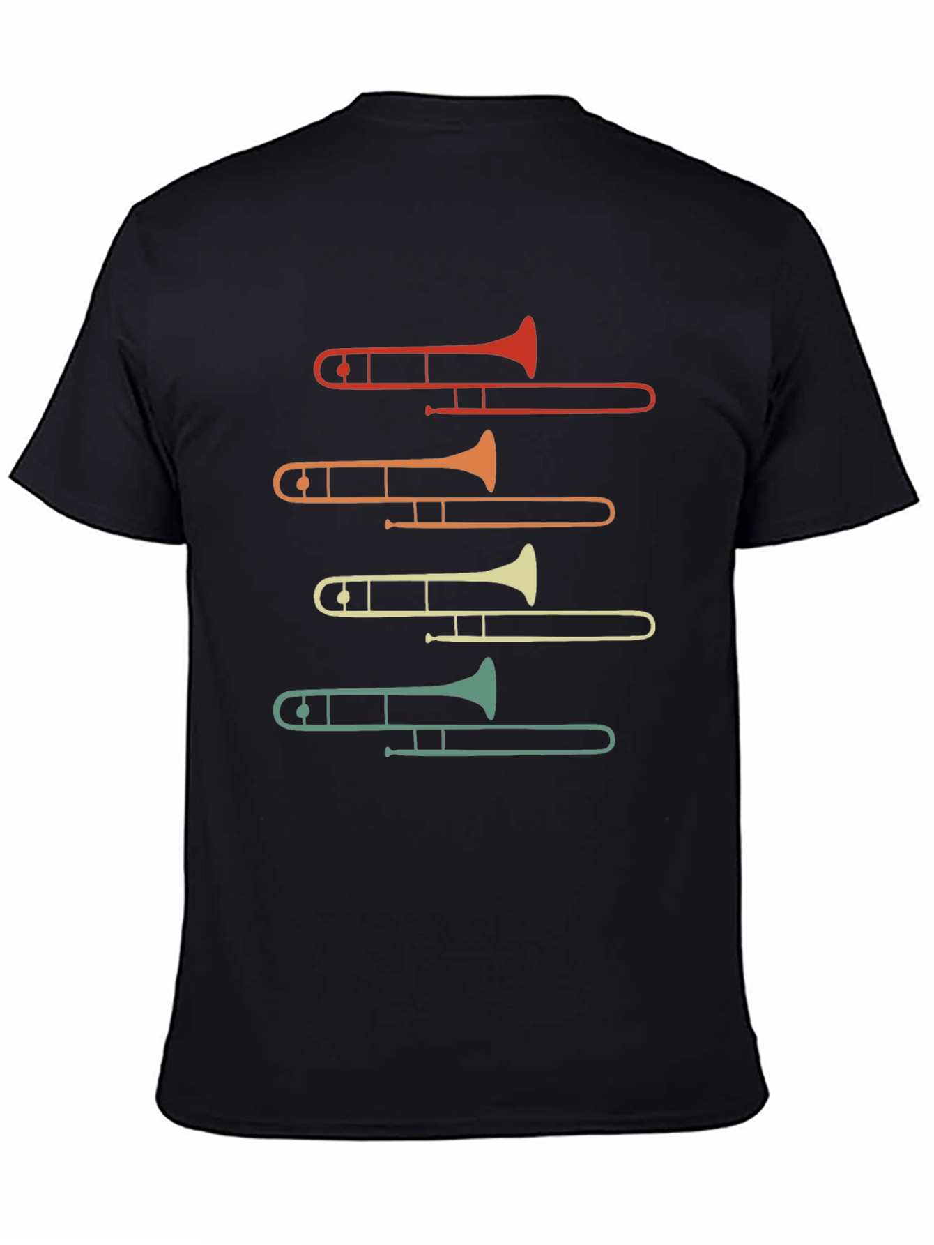 Trombone Retro Music Lover Graphic Tee