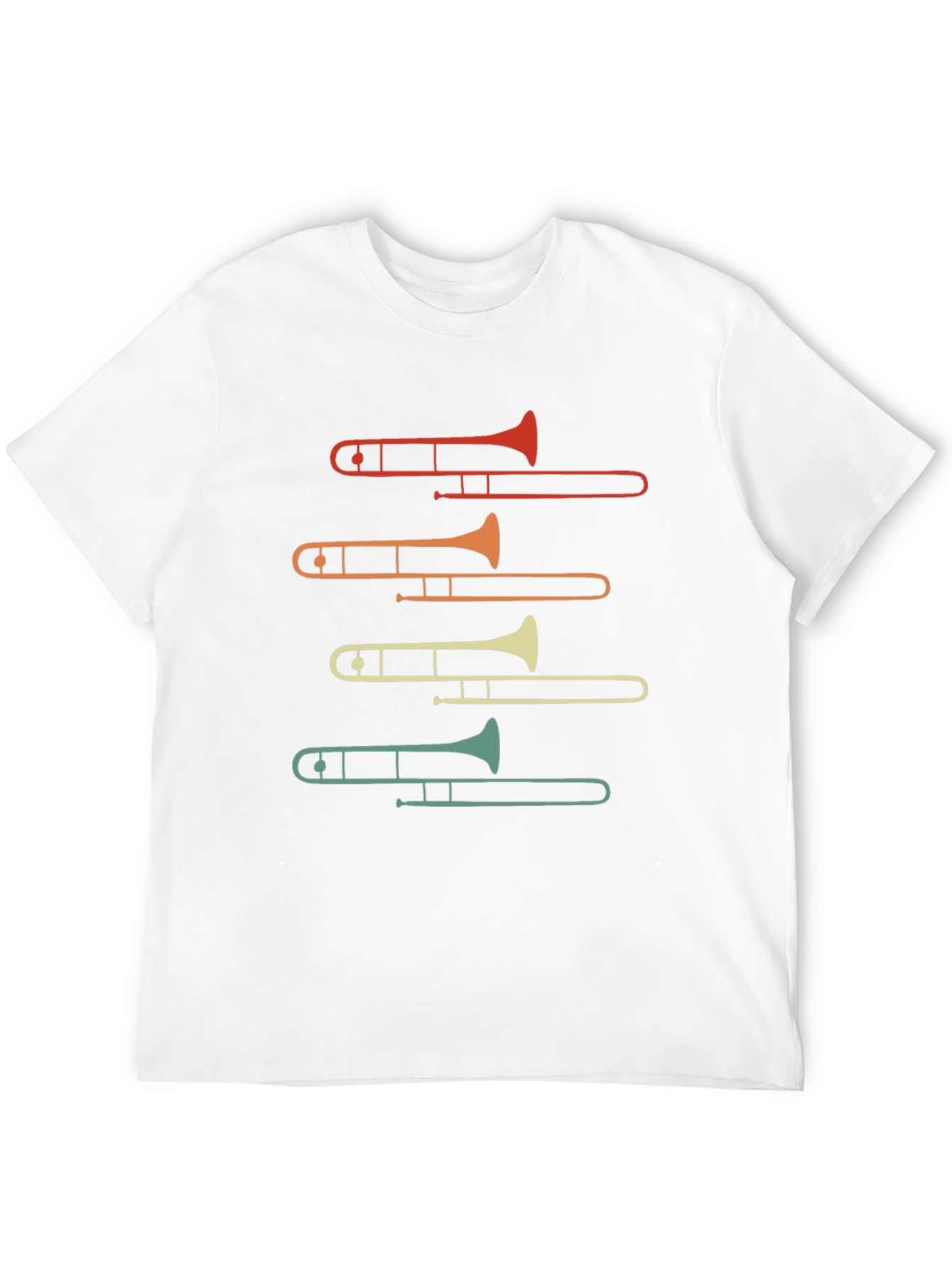 Trombone Retro Music Lover Graphic Tee