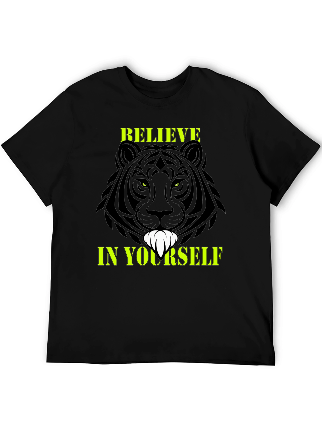 Believe In Yourself Graphic Tee Black T-Shirt