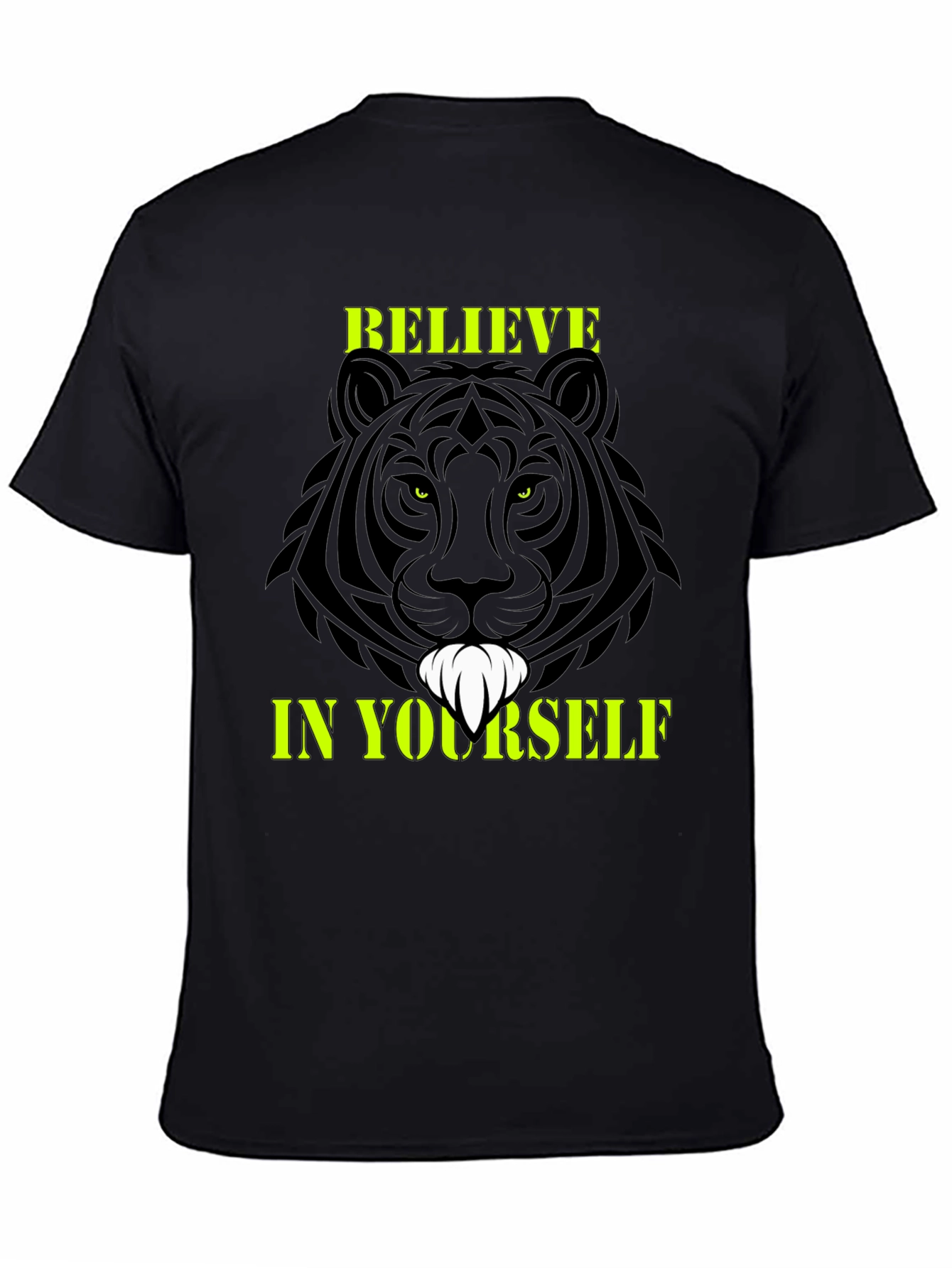 Believe In Yourself Graphic Tee Black T-Shirt