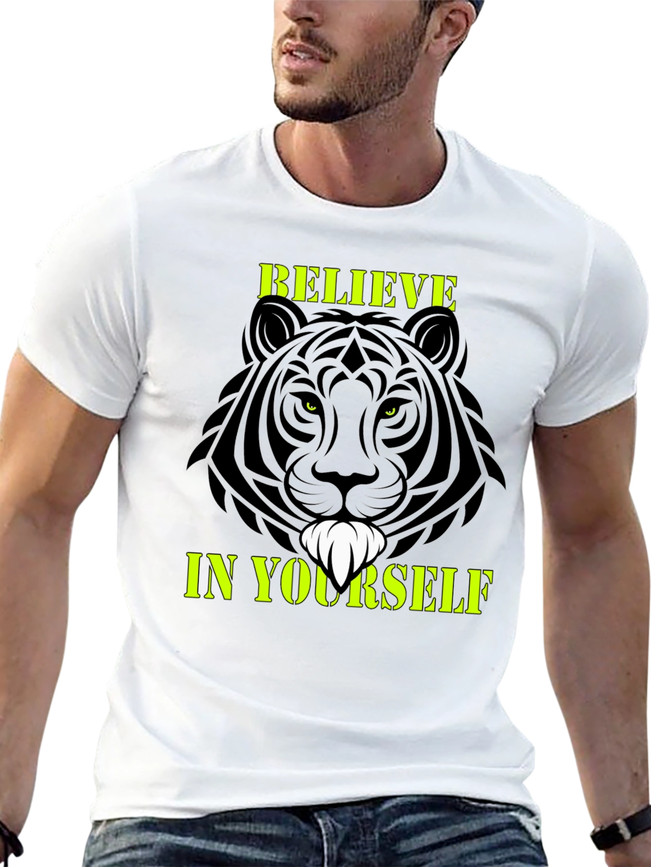 Believe In Yourself Graphic Tee Black T-Shirt