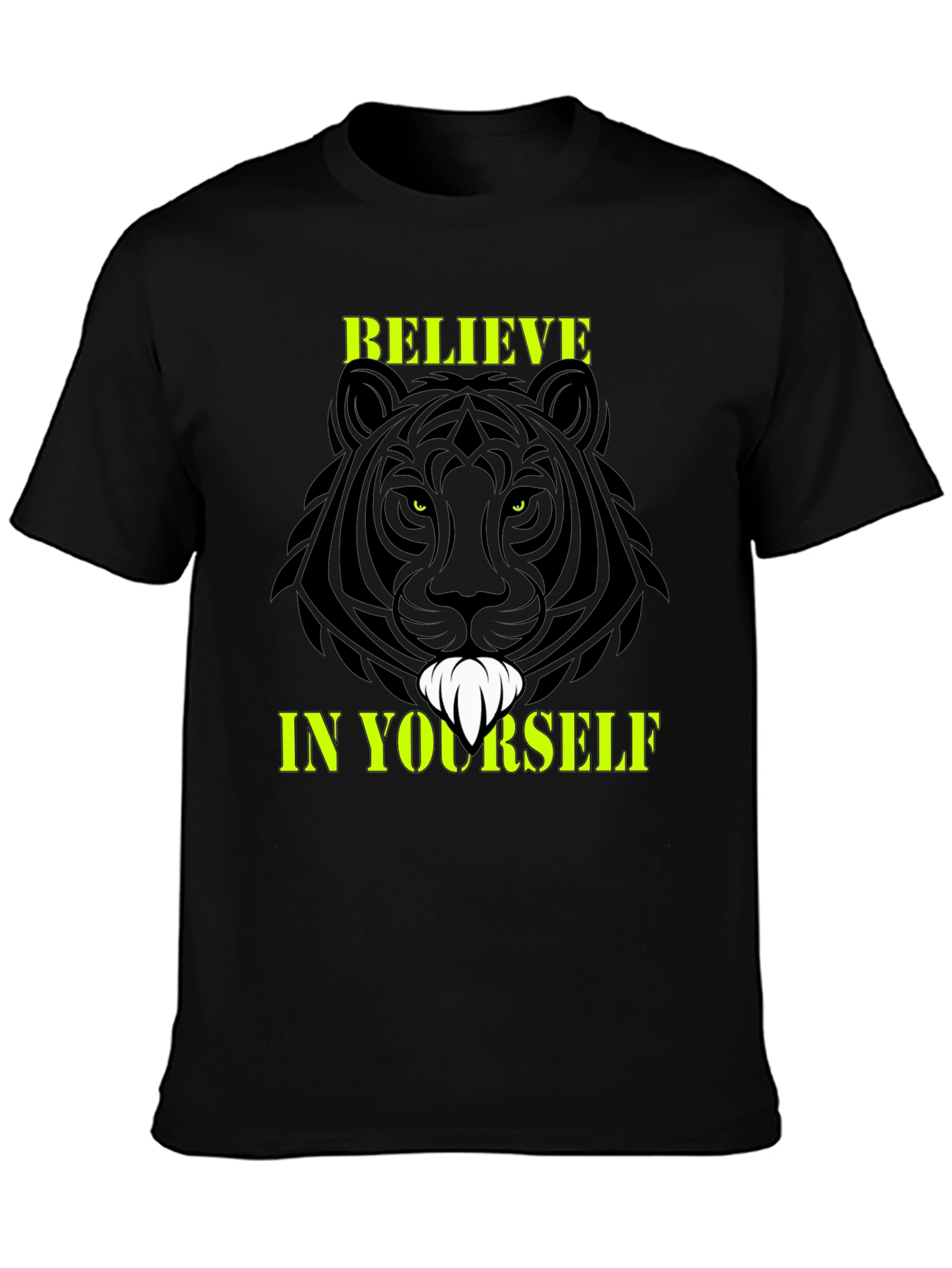 Believe In Yourself Graphic Tee Black T-Shirt