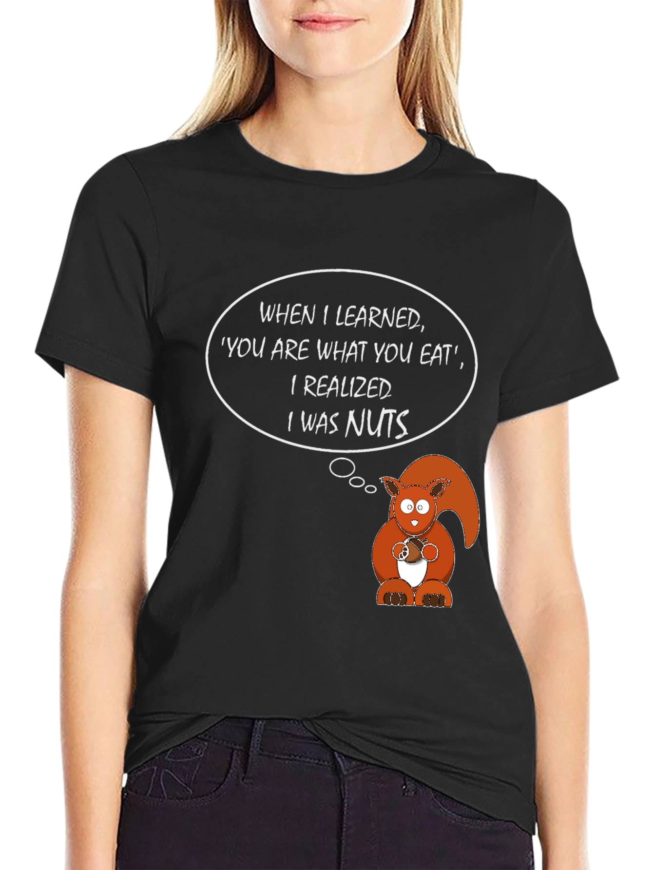 Funny Squirrel I Was Nuts Graphic T-Shirt