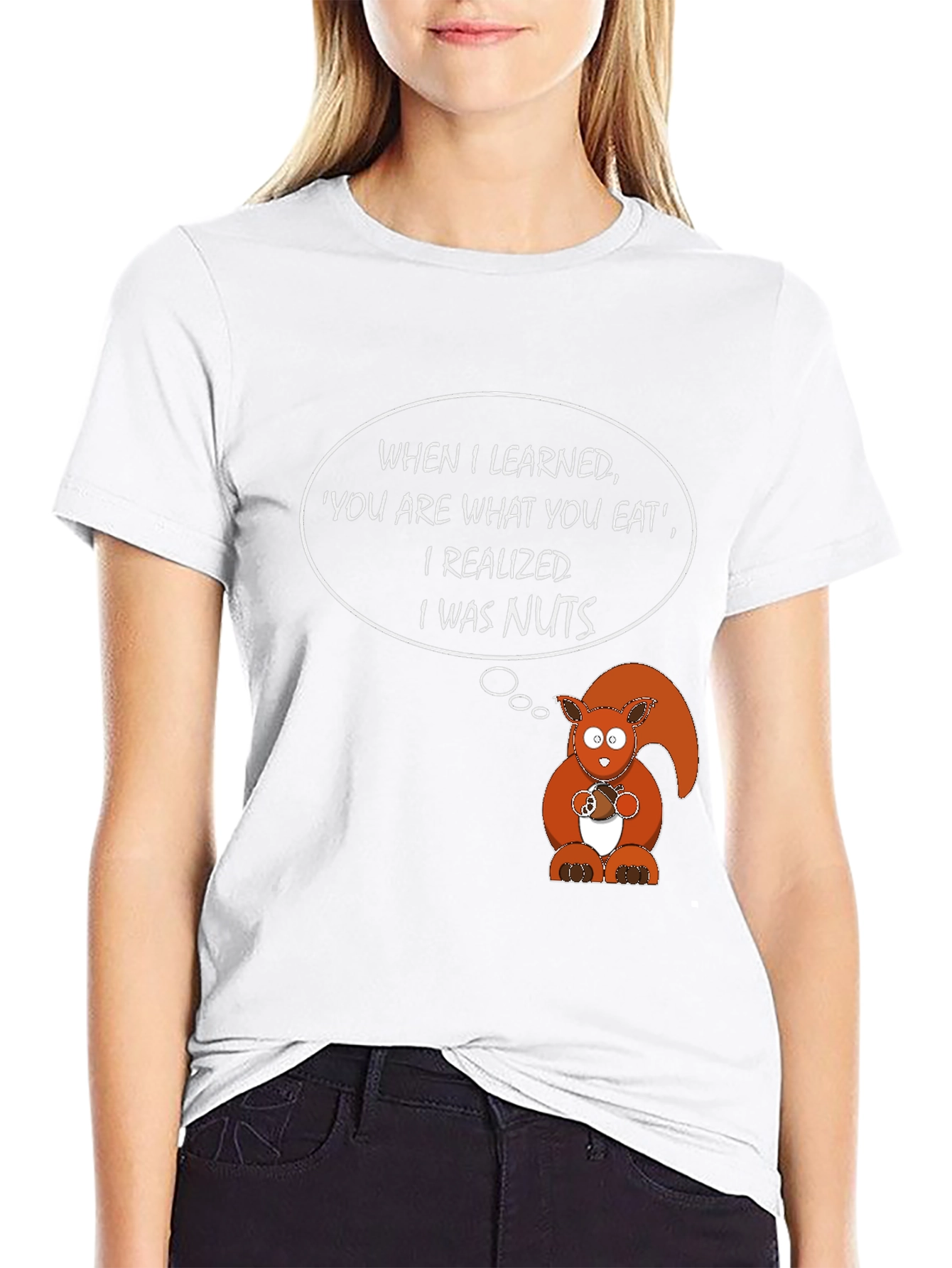Funny Squirrel I Was Nuts Graphic T-Shirt