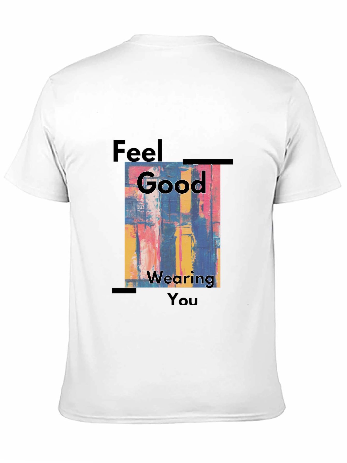 Feel Good Graphic Tee - Abstract Art Mens T-Shirt