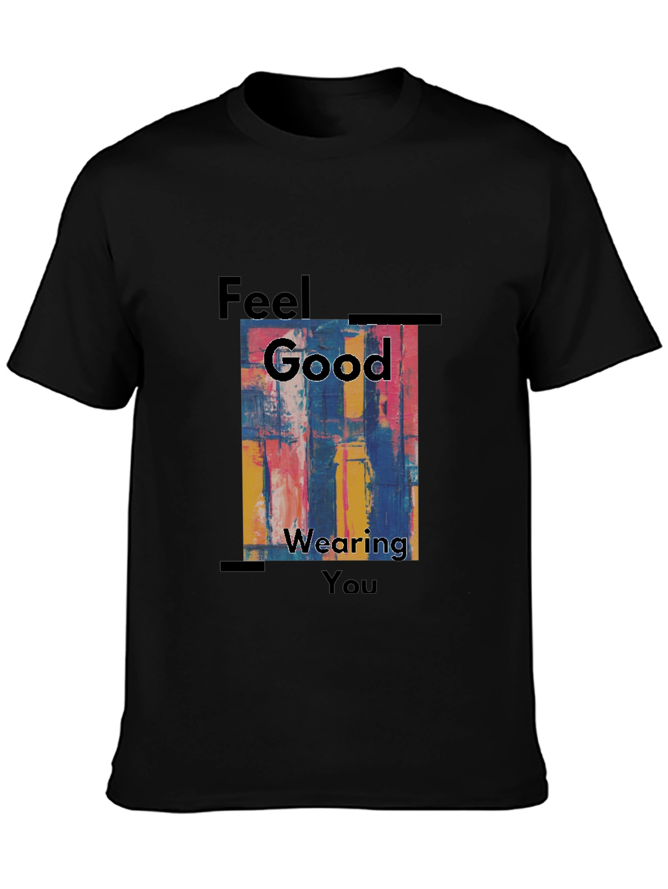 Feel Good Graphic Tee - Abstract Art Mens T-Shirt