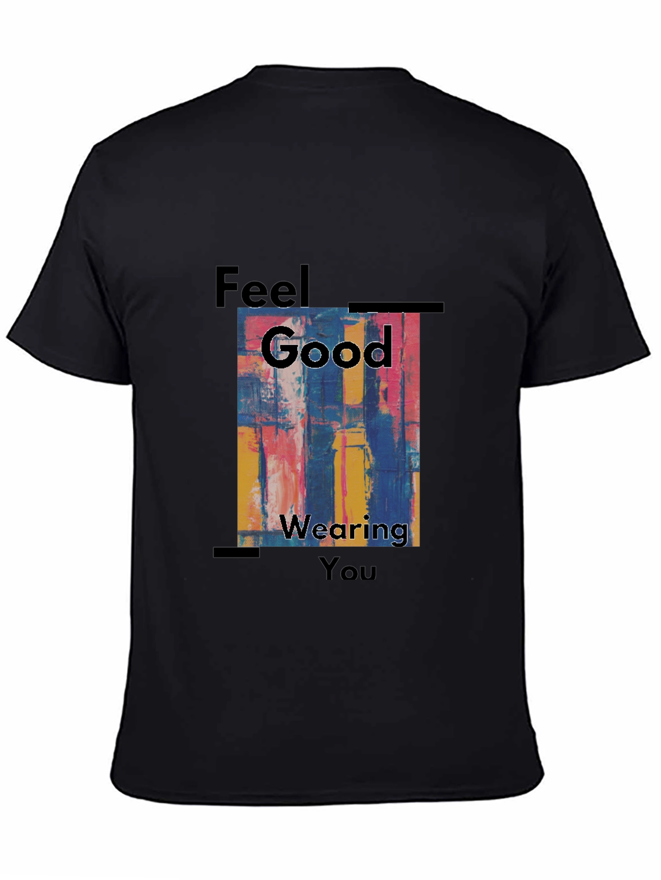 Feel Good Graphic Tee - Abstract Art Mens T-Shirt