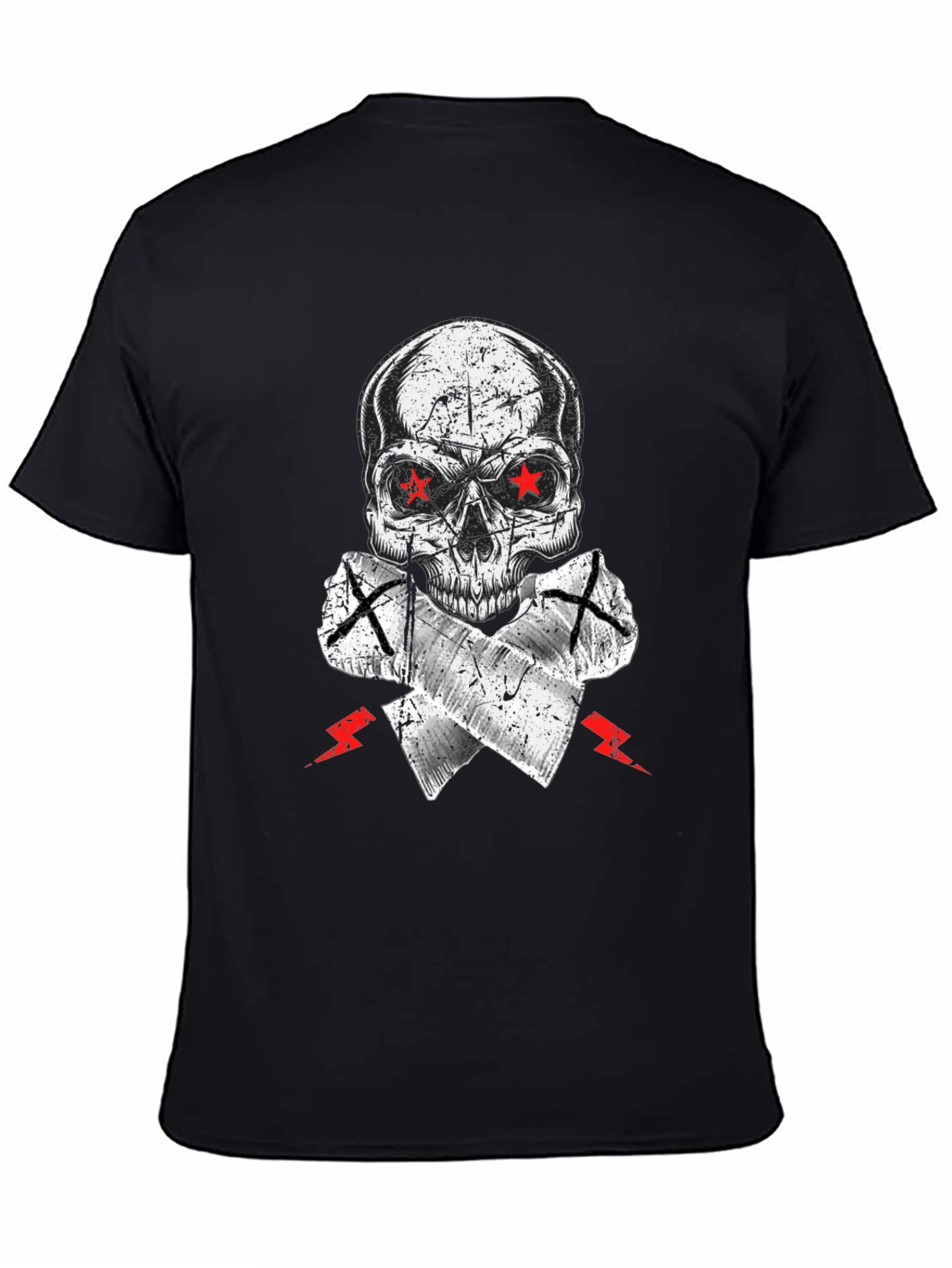 Skull & Crossed Axes Graphic Tee - Edgy Style