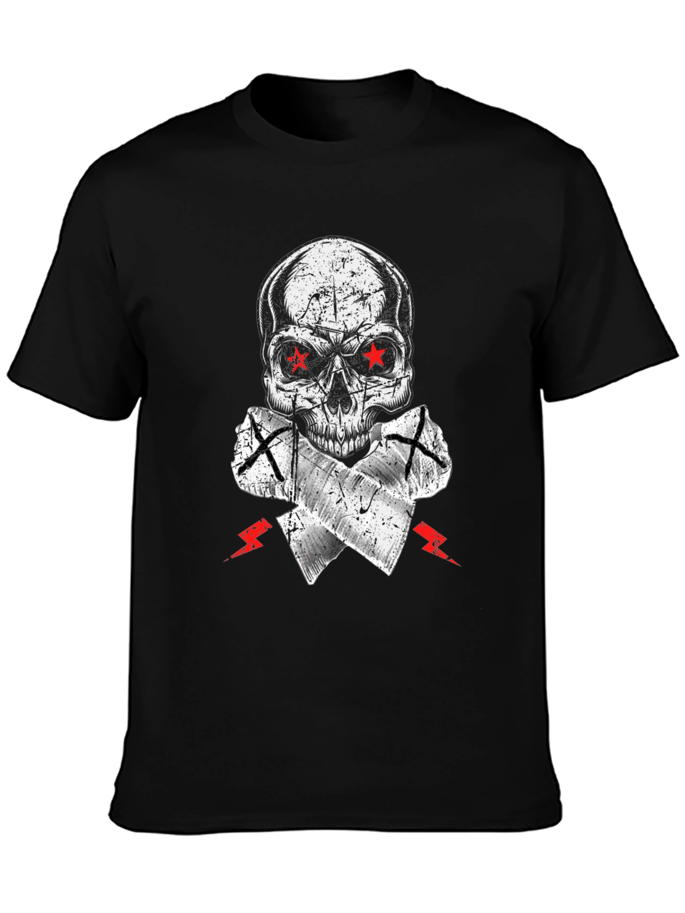 Skull & Crossed Axes Graphic Tee - Edgy Style