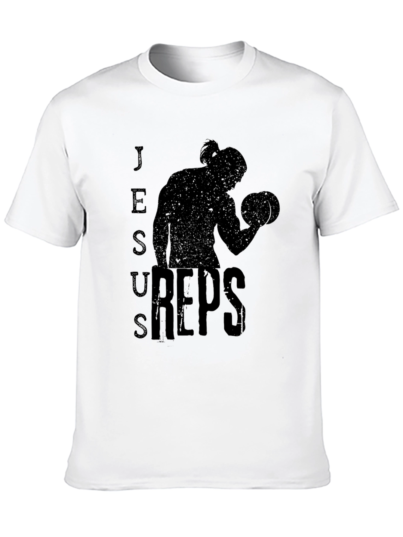 Jesus Reps Black Graphic T-Shirt