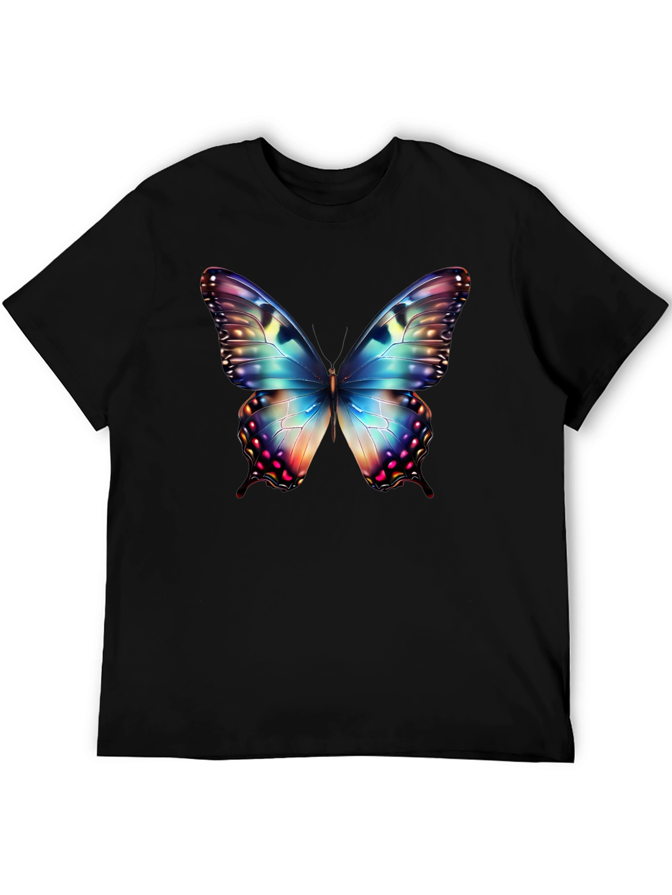 Butterfly Graphic Black T-Shirt
