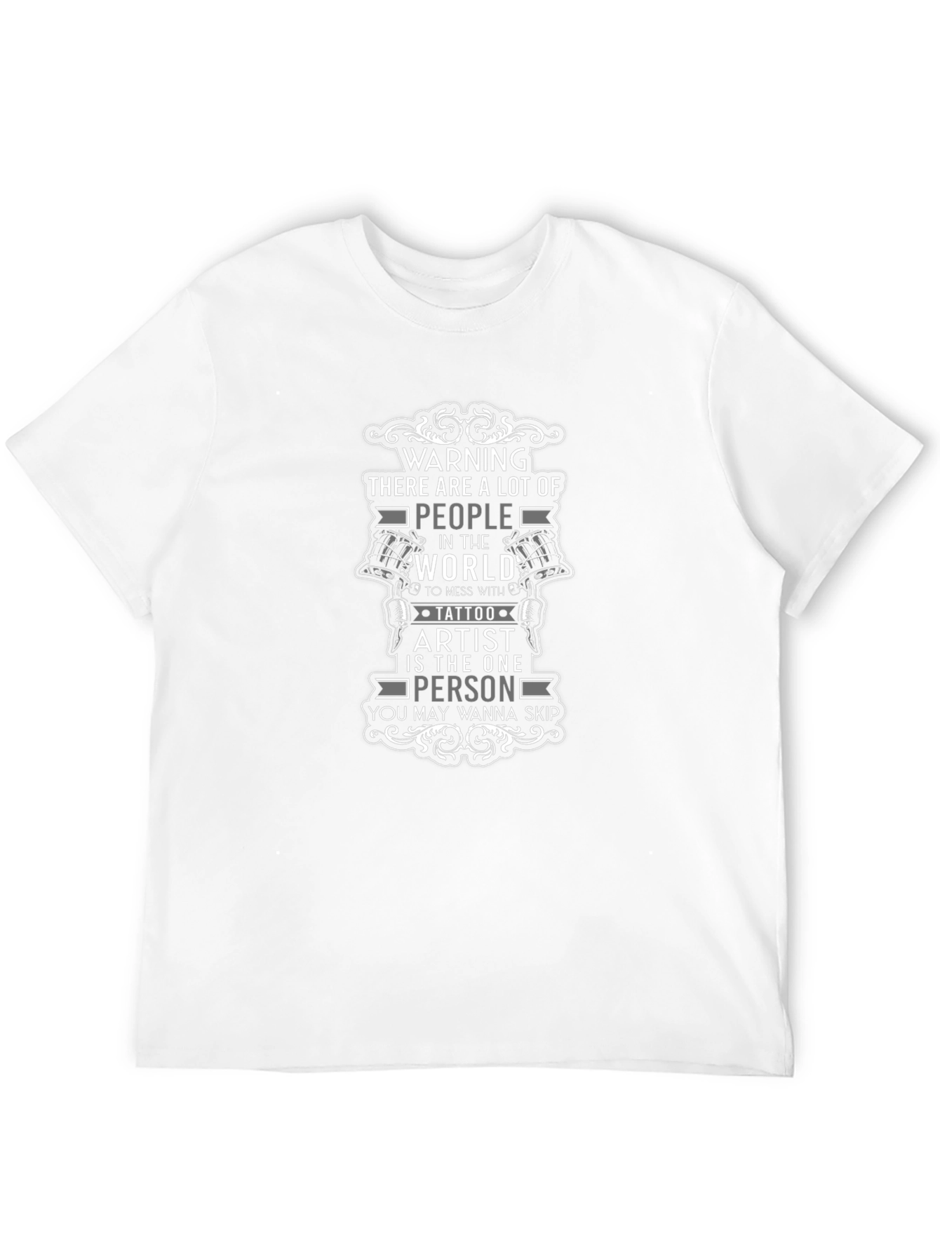 Warning Tattoo Artist T-Shirt - Black