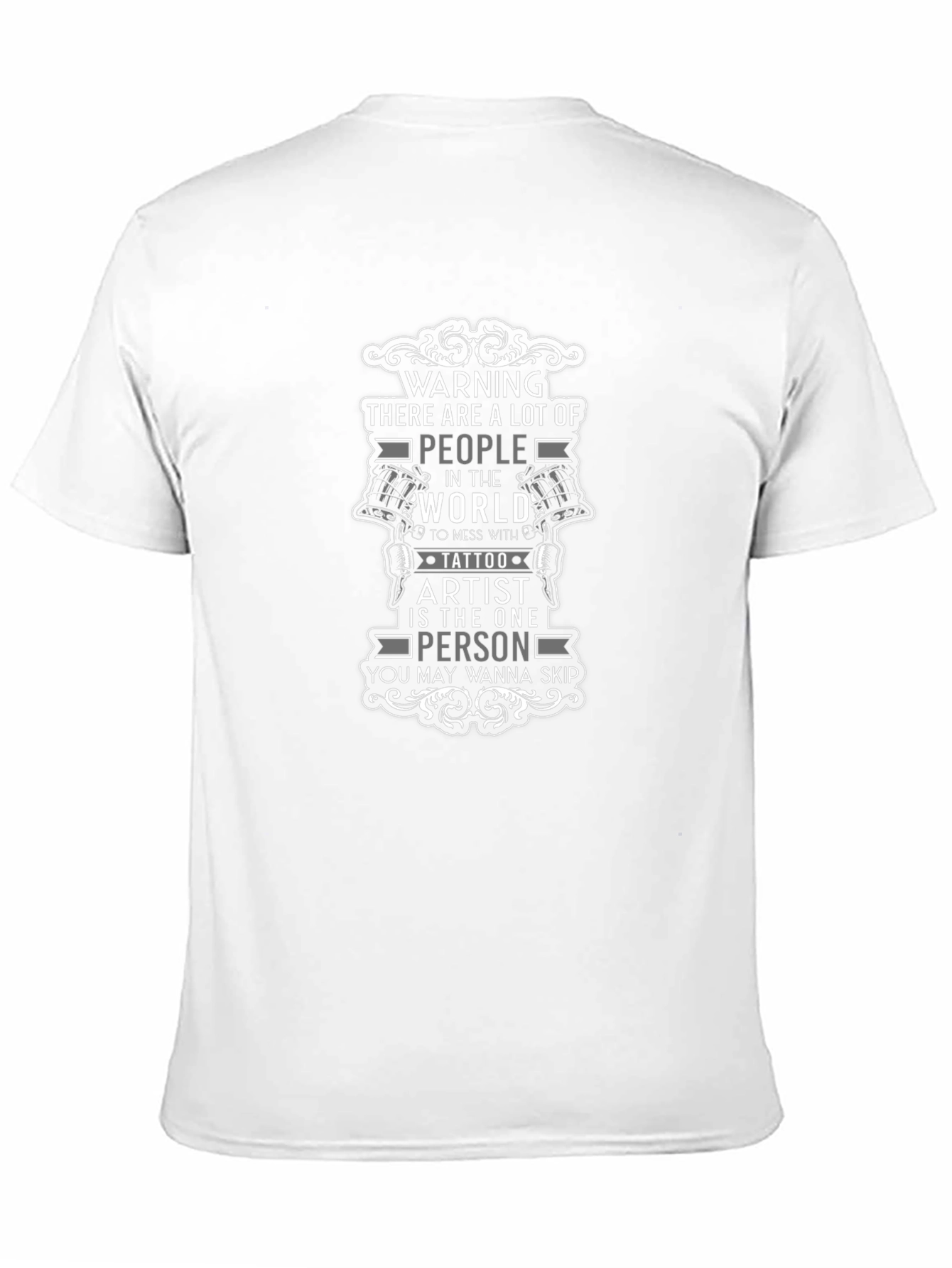Warning Tattoo Artist T-Shirt - Black
