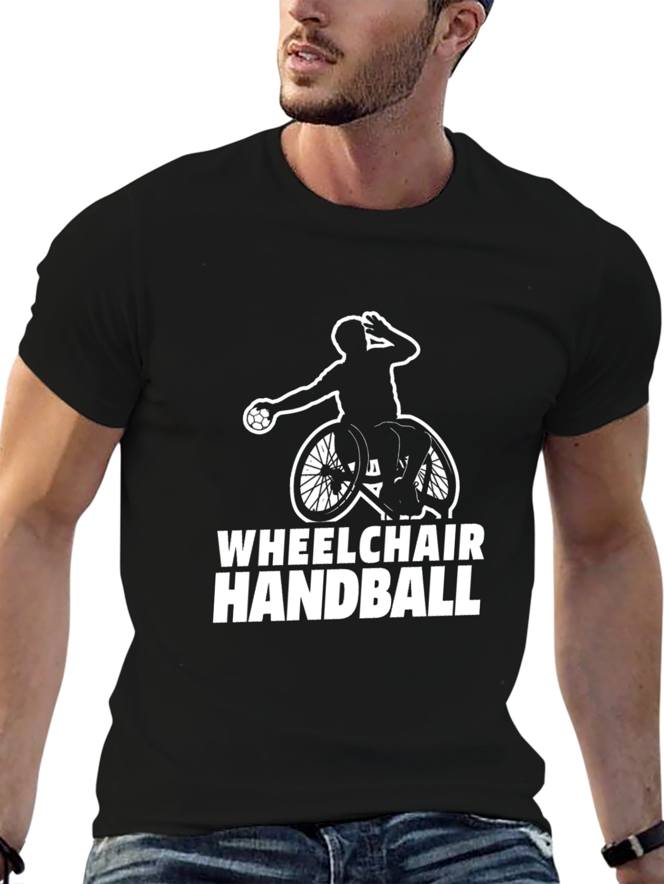 Wheelchair Handball T-Shirt - Adaptive Sports Graphic Tee