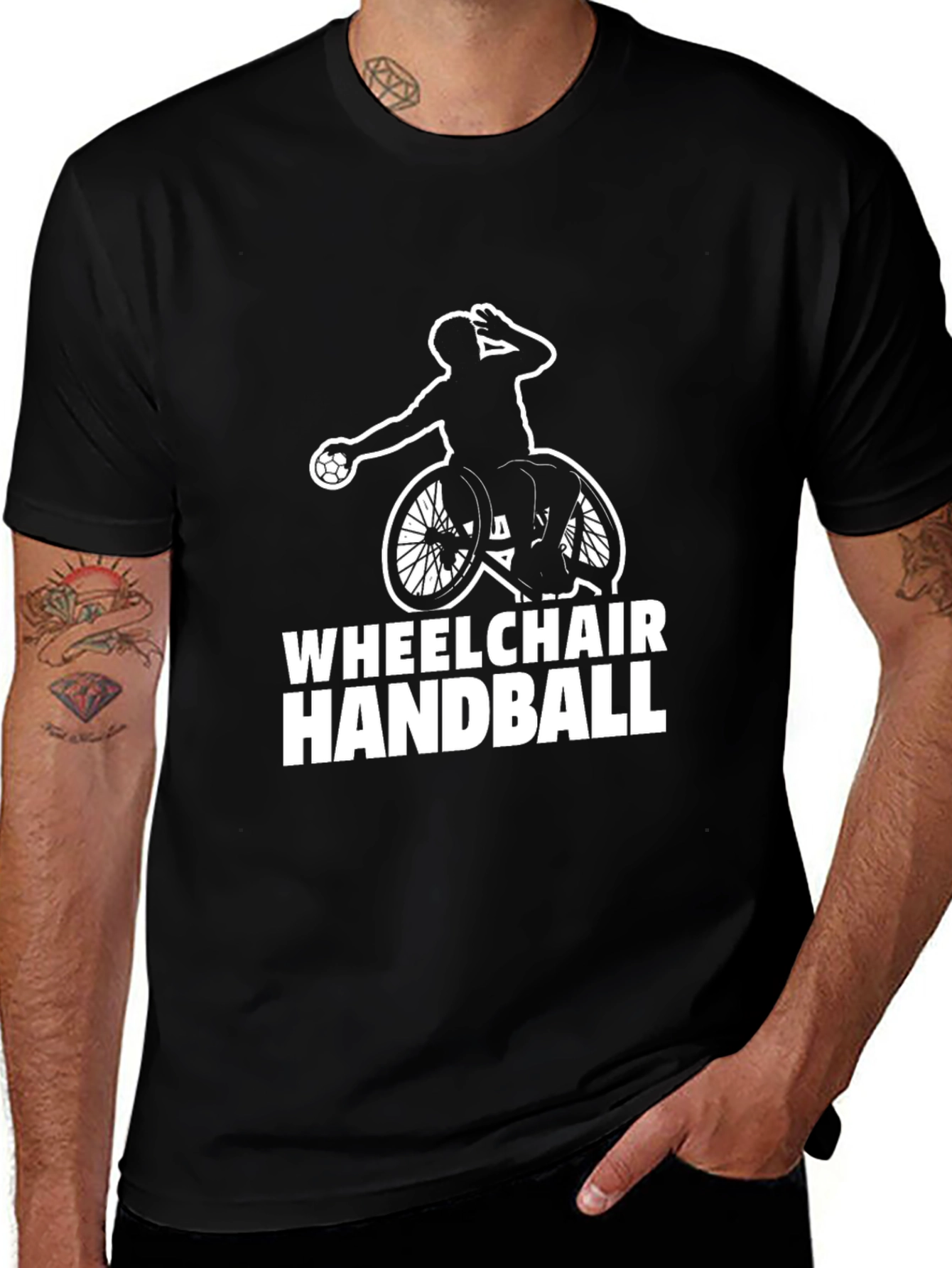 Wheelchair Handball T-Shirt - Adaptive Sports Graphic Tee