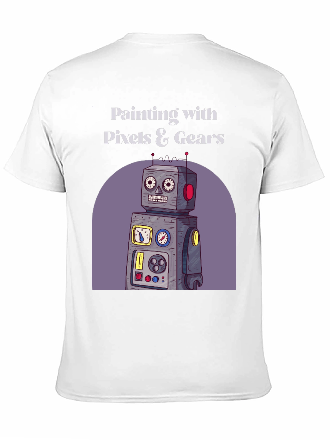 Painting with Pixels & Gears Black T-Shirt