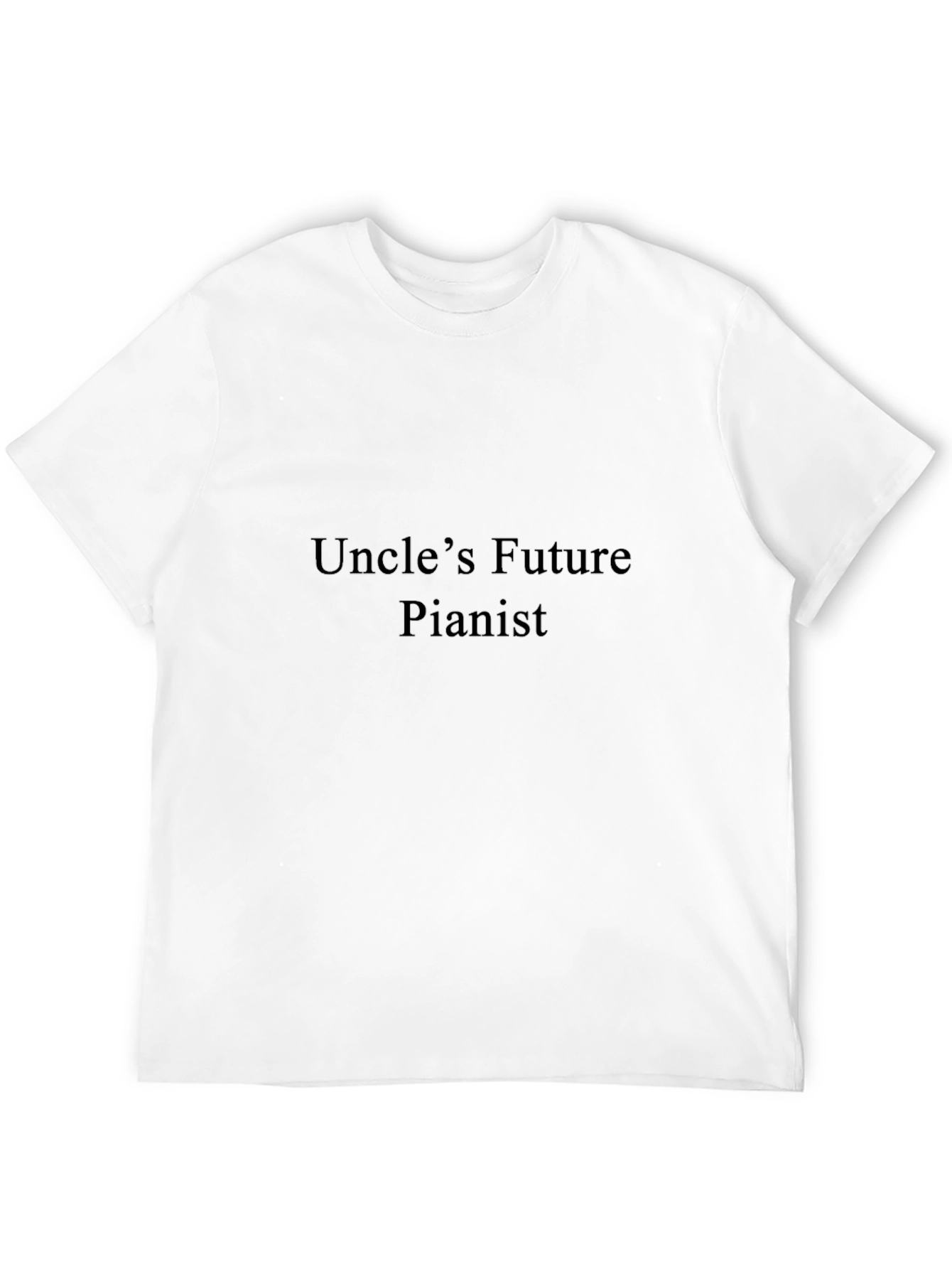 Uncles Future Pianist T-Shirt - Black Cotton Tee