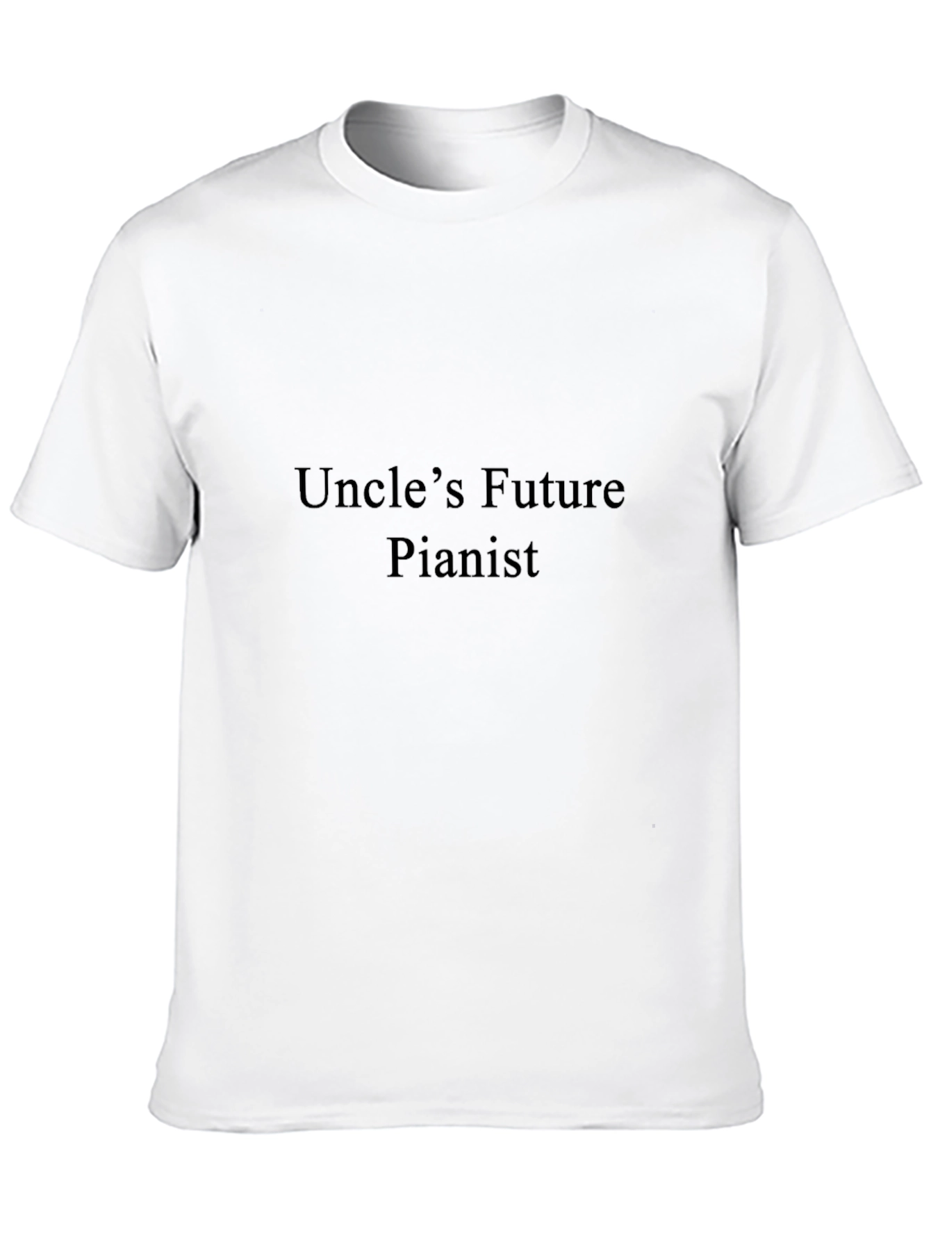Uncles Future Pianist T-Shirt - Black Cotton Tee