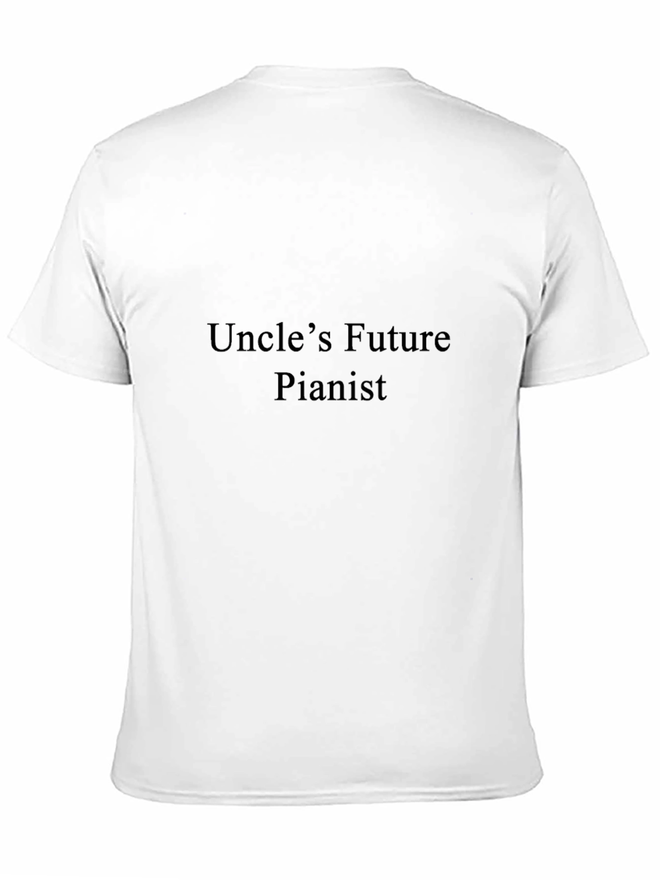 Uncles Future Pianist T-Shirt - Black Cotton Tee