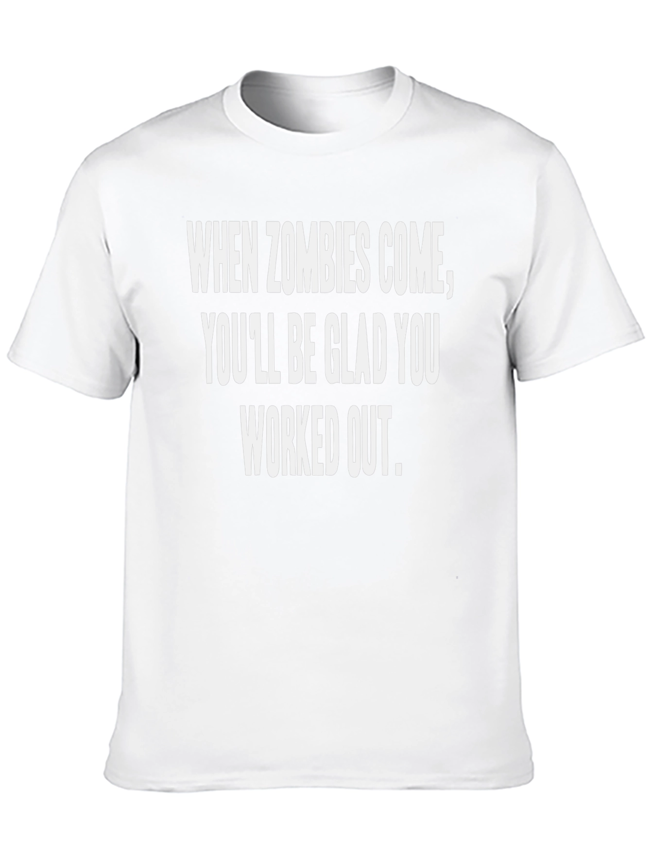 When Zombies Come Workout T-Shirt - Black