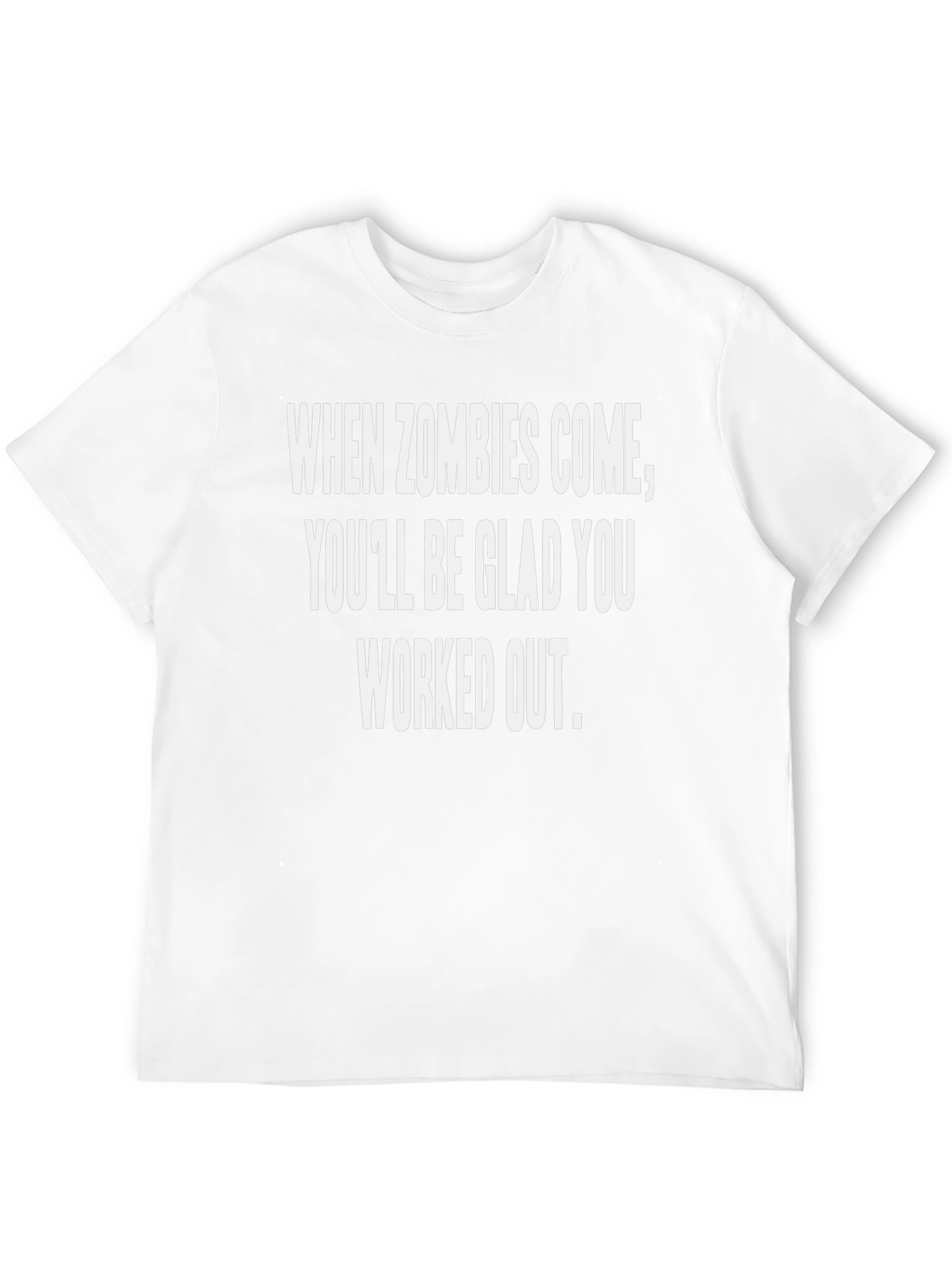When Zombies Come Workout T-Shirt - Black