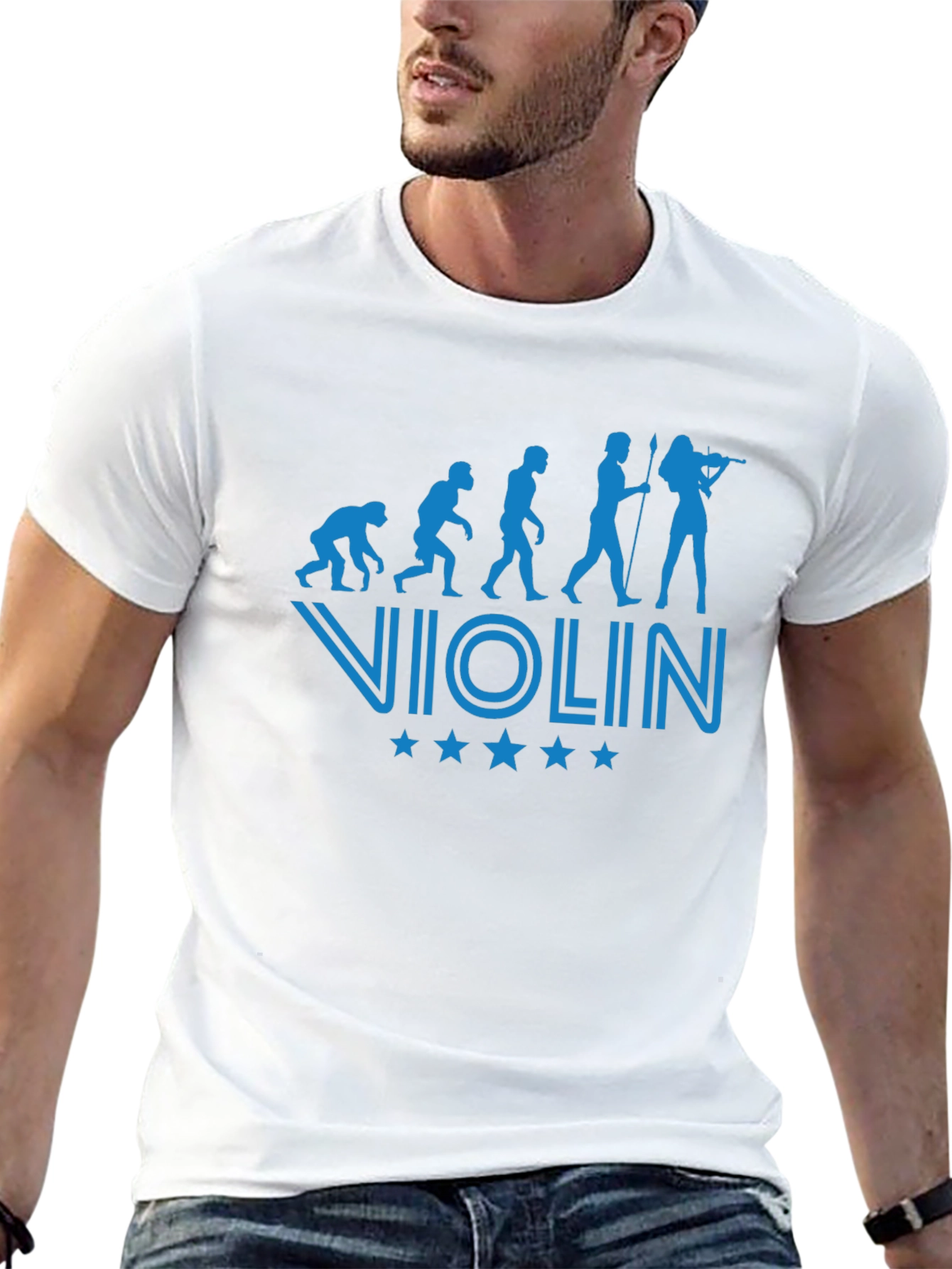 Evolution of Violinist T-Shirt - Black