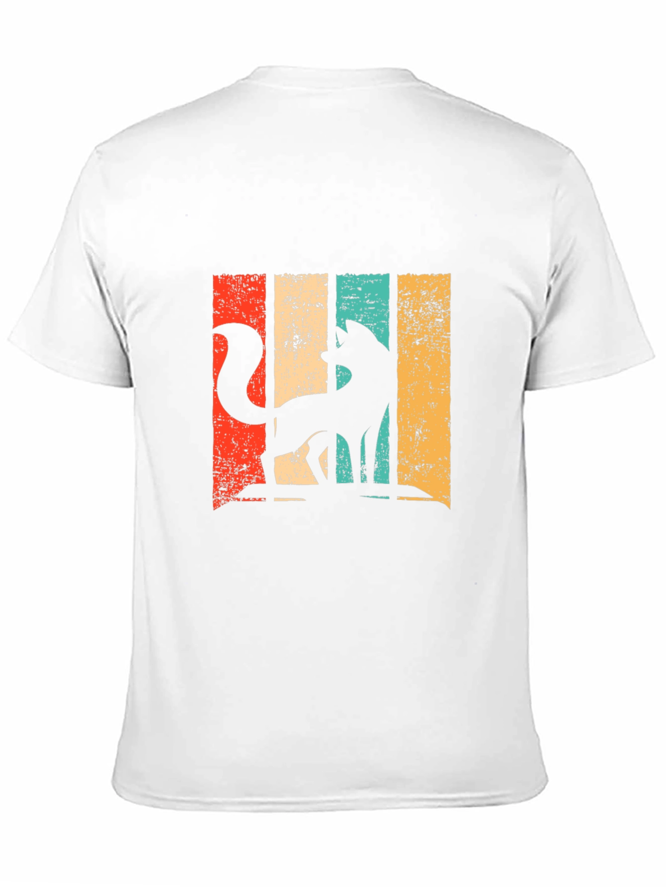 Retro Fox Graphic T-Shirt - Distressed Design