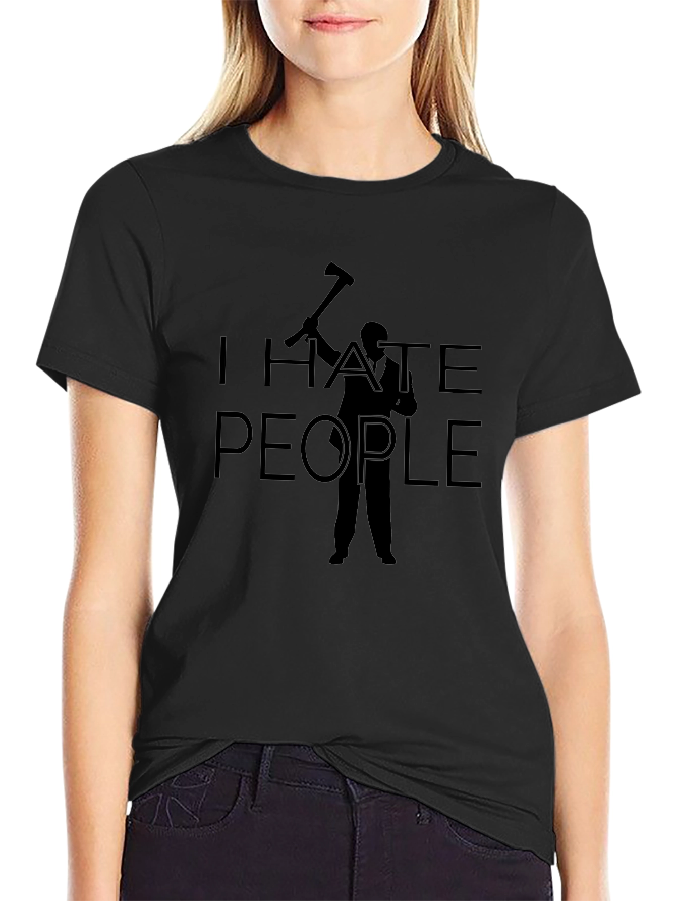 I Hate People T-Shirt - Axe Graphic Tee