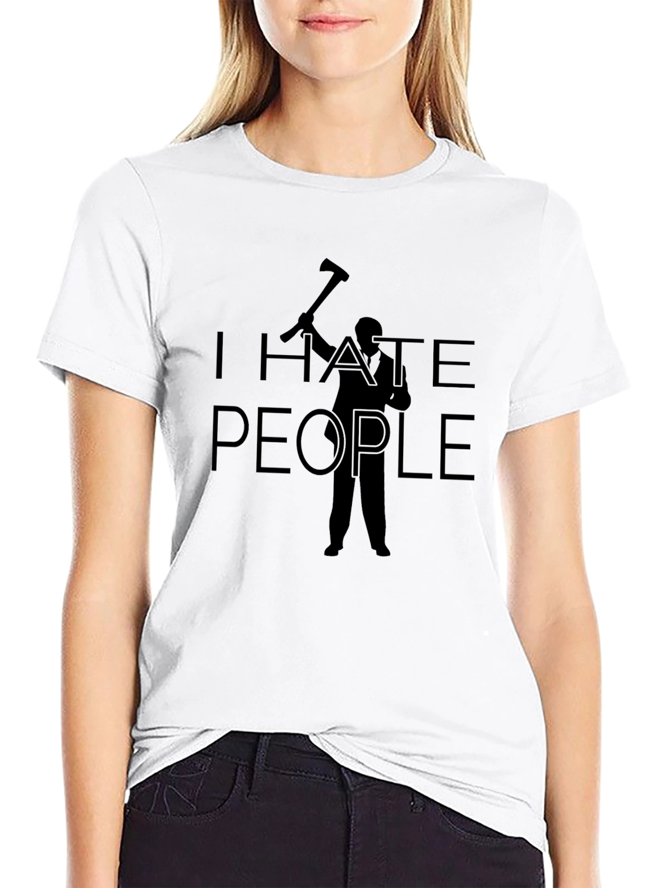 I Hate People T-Shirt - Axe Graphic Tee
