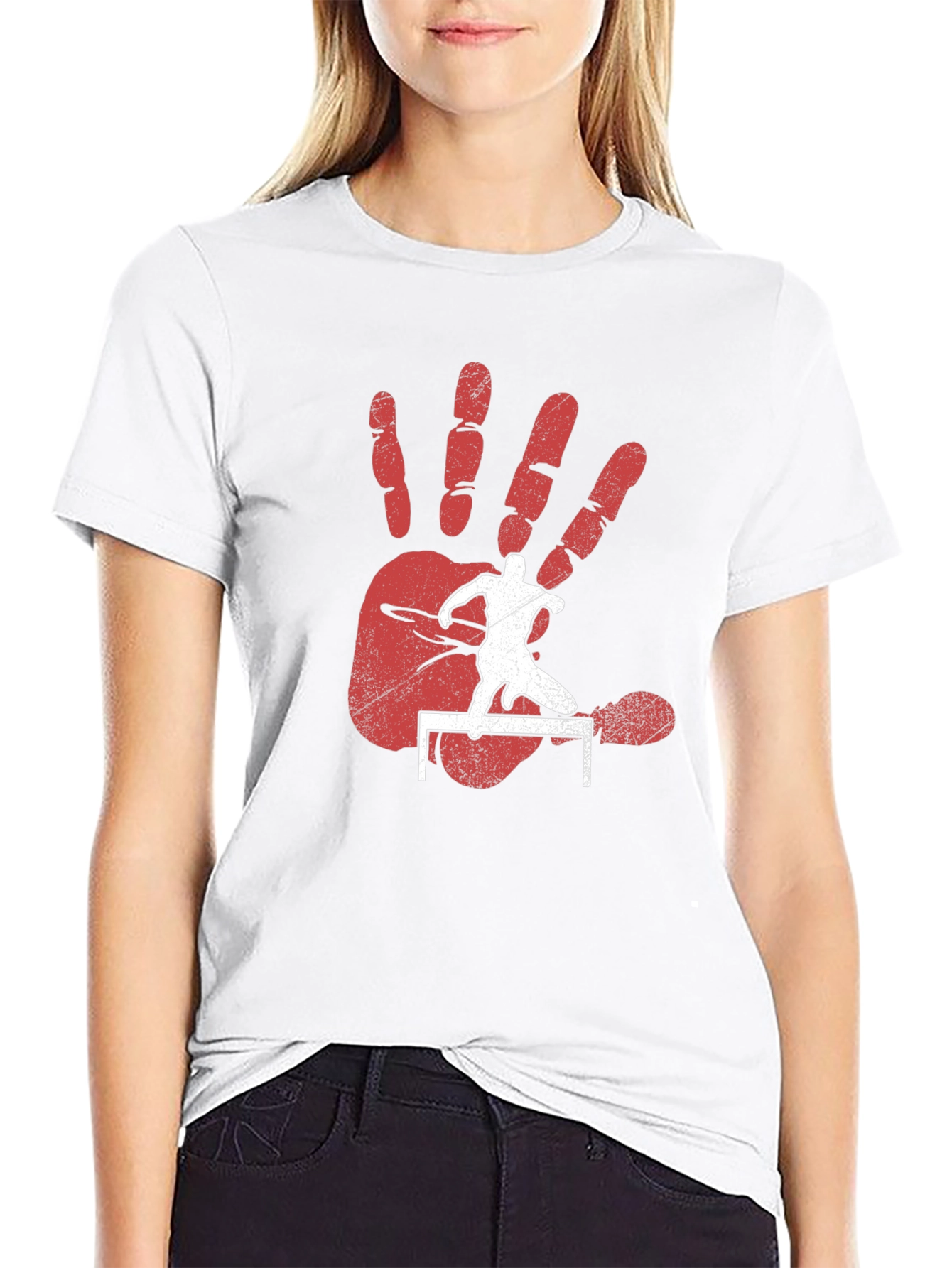 Hurdler Hand T-Shirt