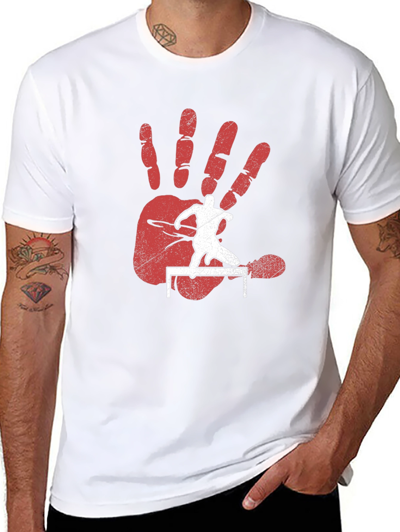 Hurdler Hand T-Shirt