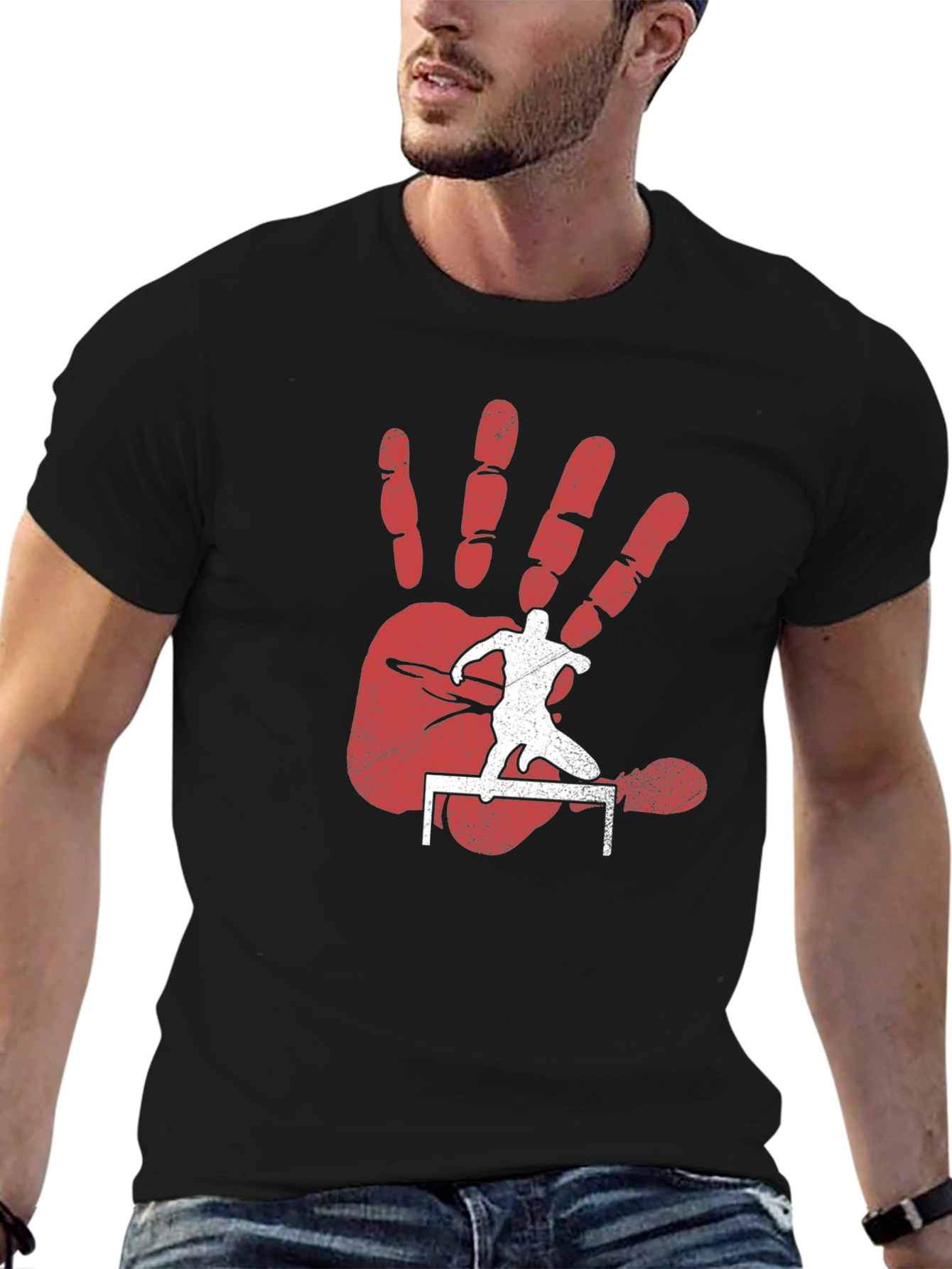 Hurdler Hand T-Shirt