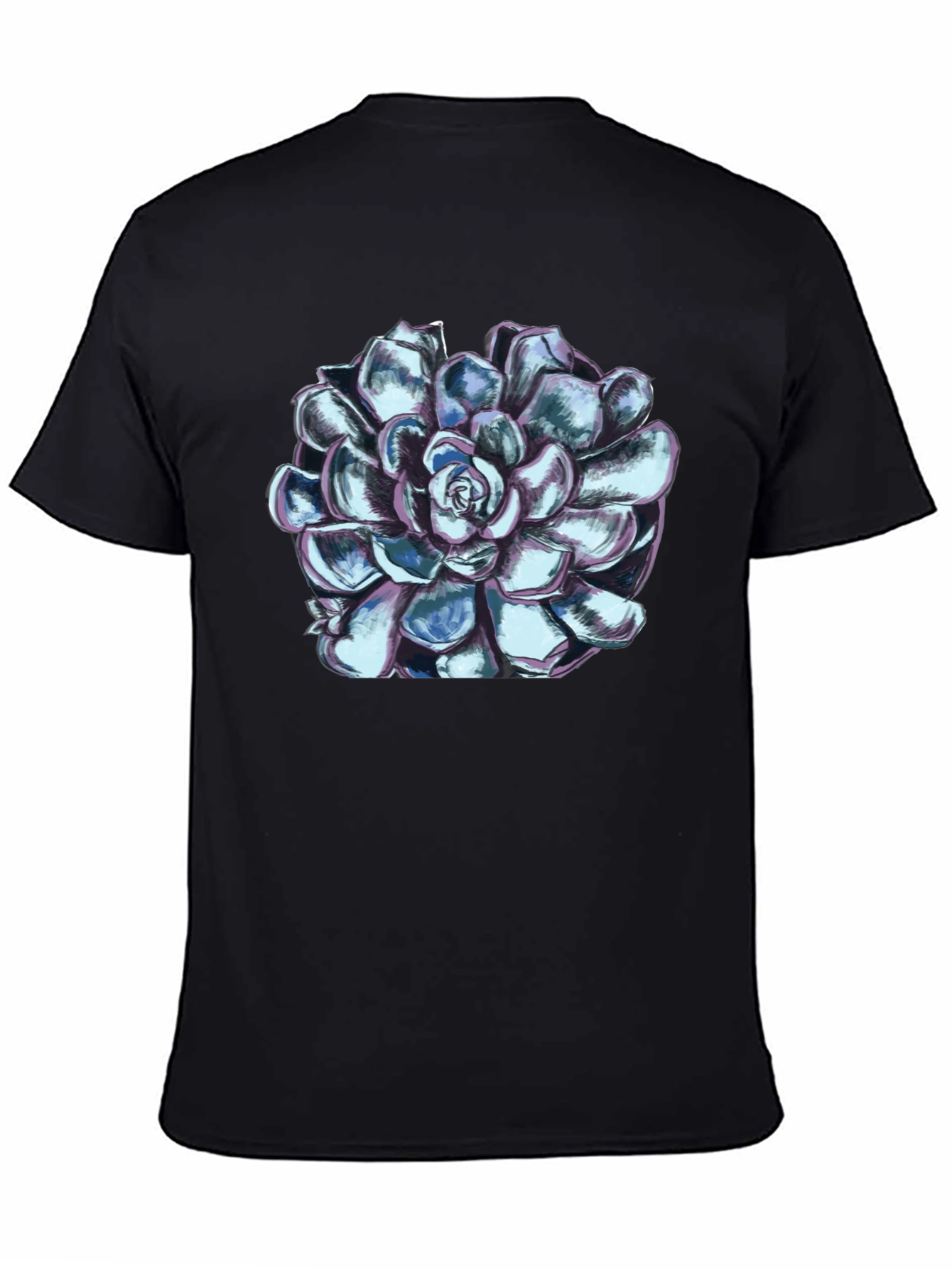 Succulent Graphic Tee - Black Unisex T-Shirt