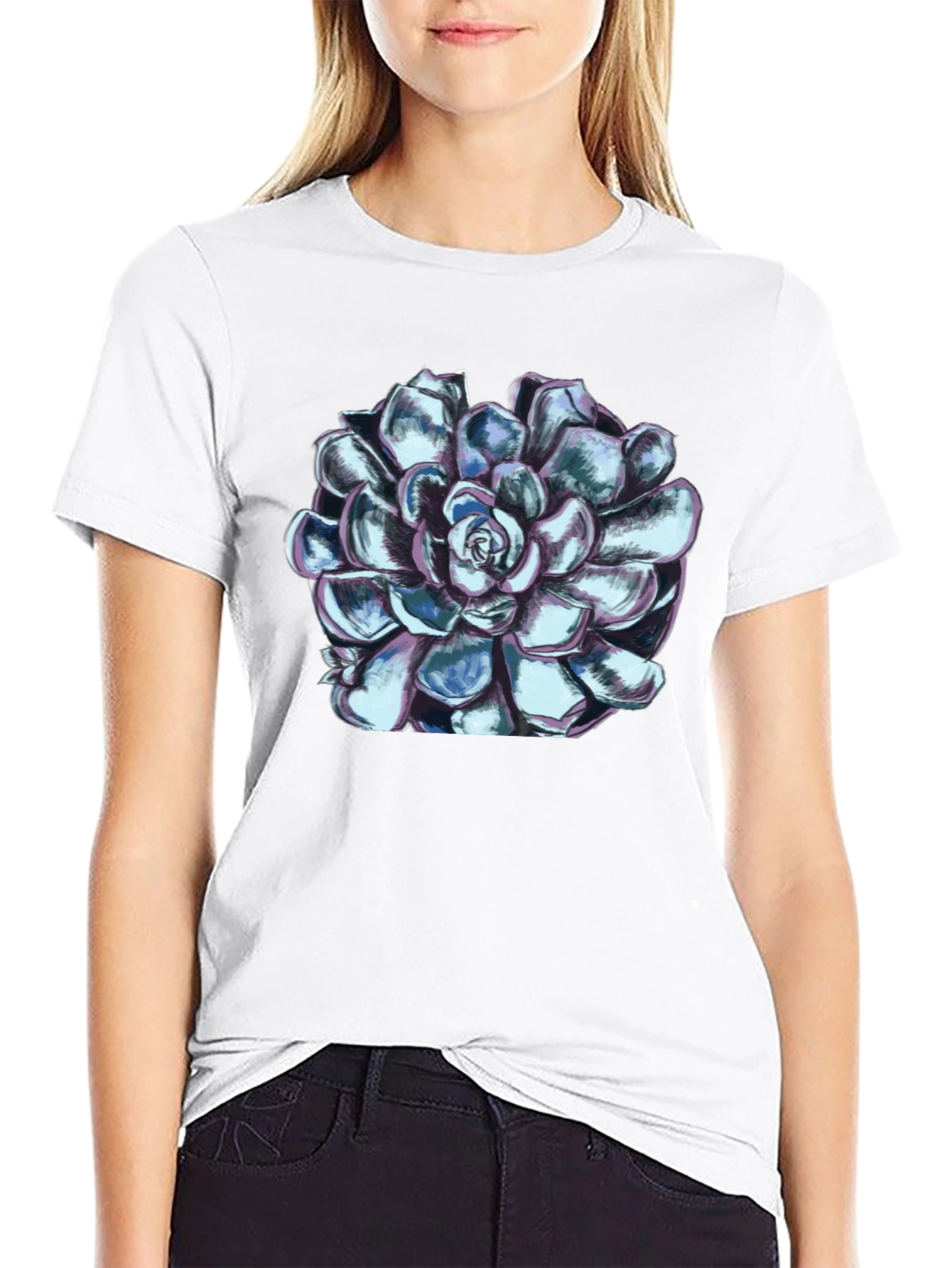 Succulent Graphic Tee - Black Unisex T-Shirt