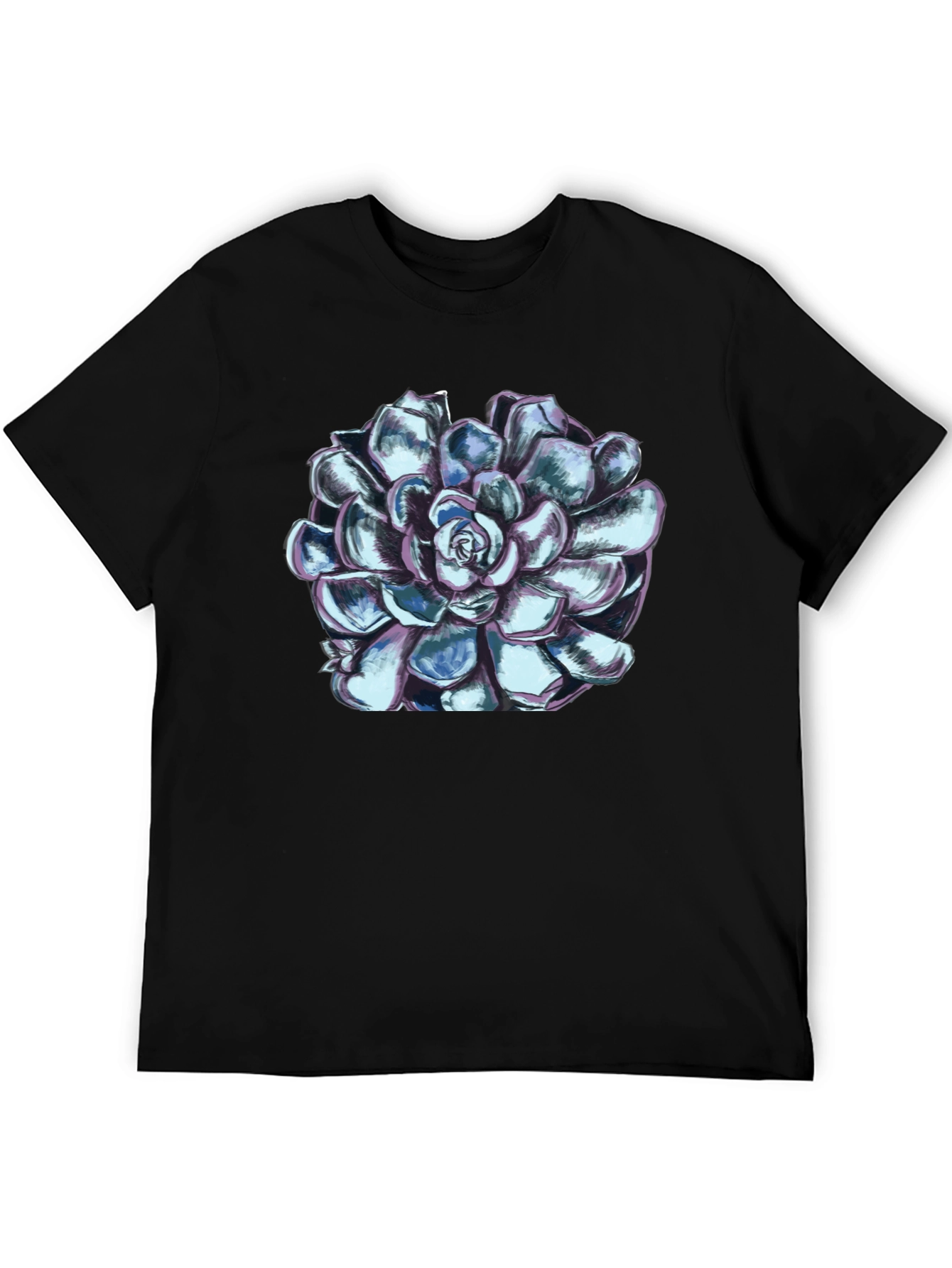 Succulent Graphic Tee - Black Unisex T-Shirt