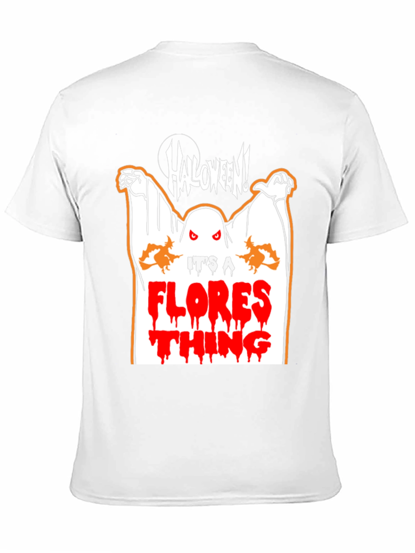 Halloween Ghost Flores T-Shirt