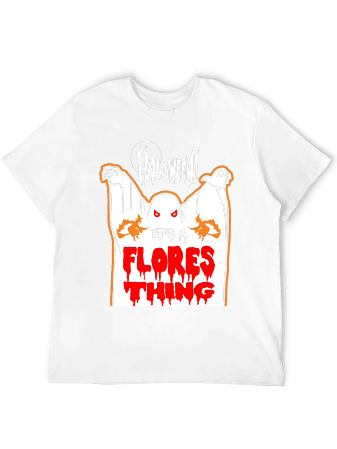 Halloween Ghost Flores T-Shirt