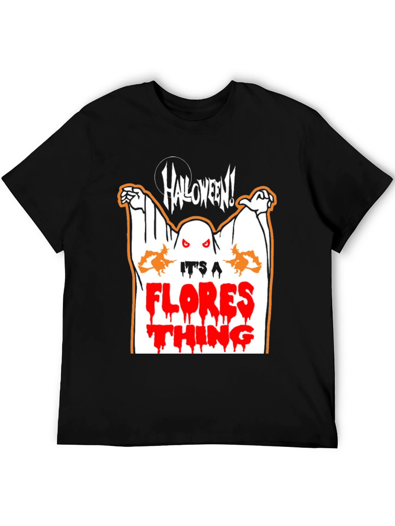 Halloween Ghost Flores T-Shirt