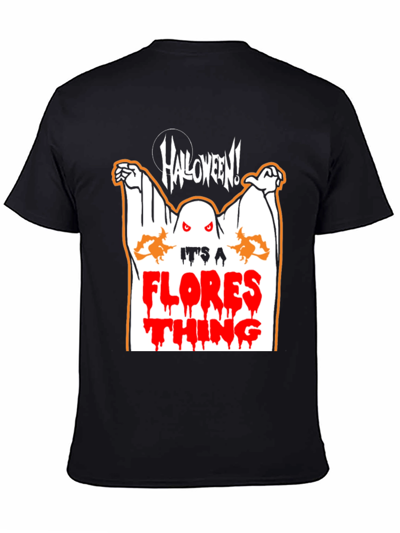 Halloween Ghost Flores T-Shirt