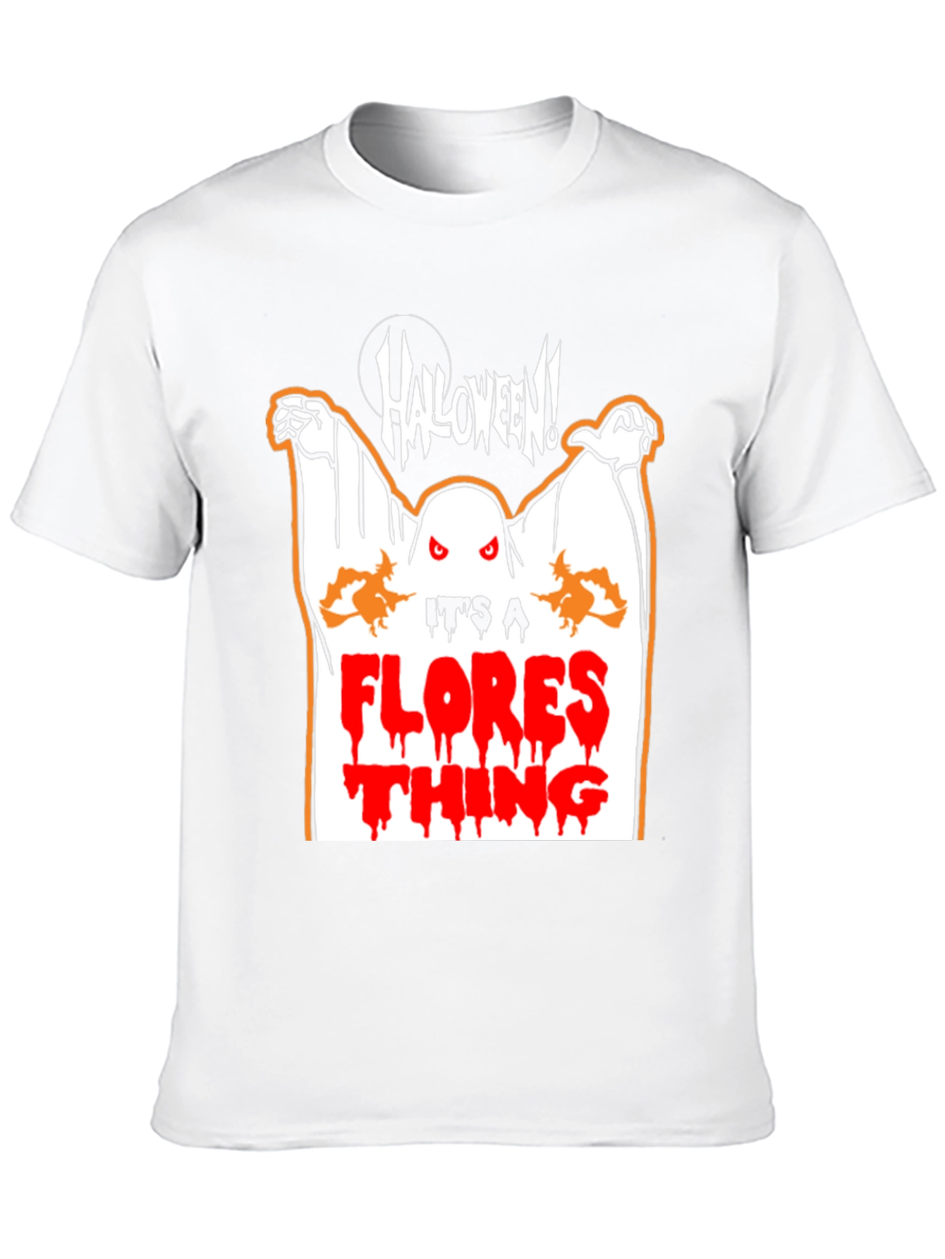 Halloween Ghost Flores T-Shirt