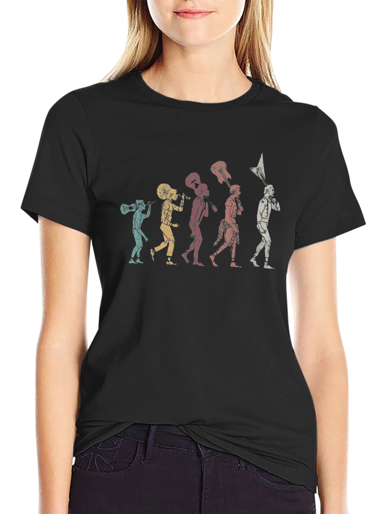 Evolution of Rock Black T-Shirt