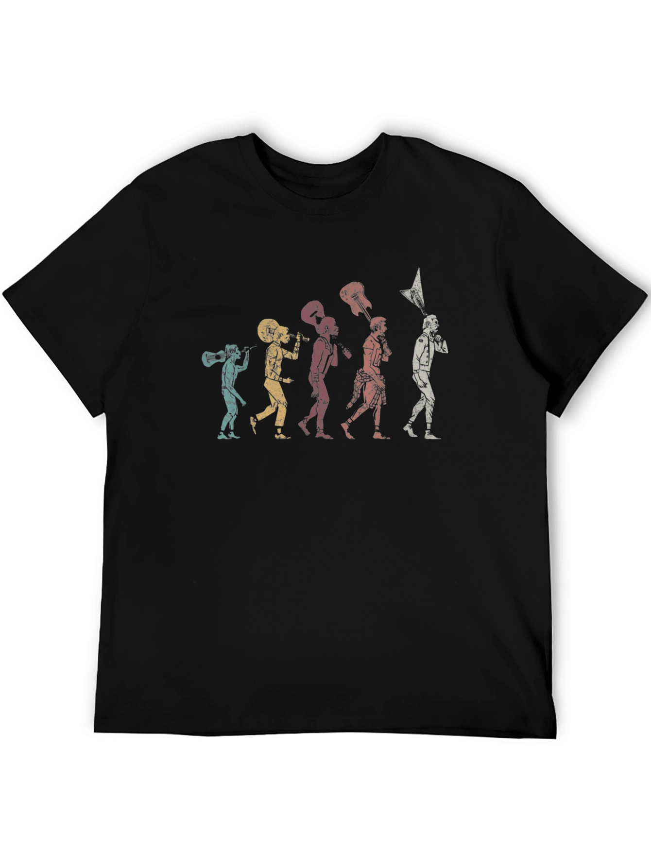 Evolution of Rock Black T-Shirt