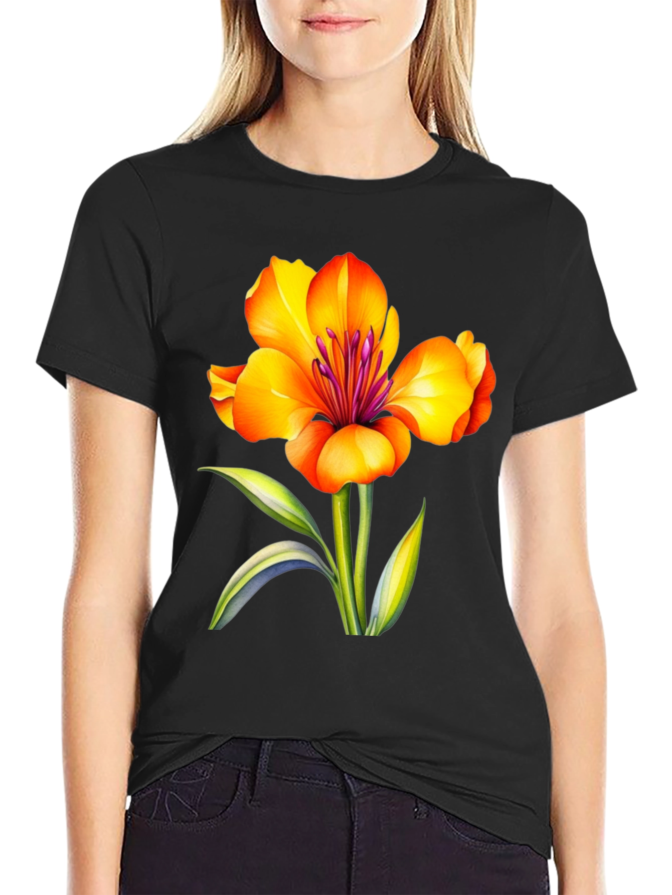 Floral T-Shirt - Vibrant Flower Graphic Tee