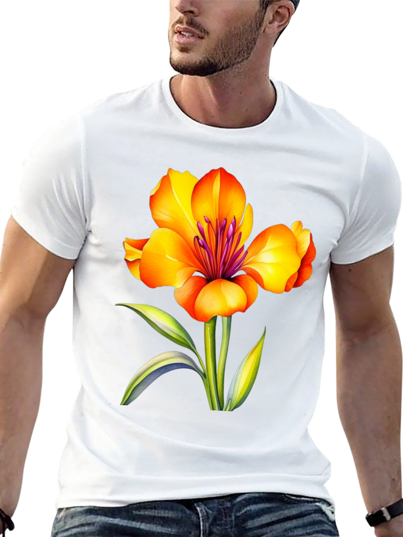 Floral T-Shirt - Vibrant Flower Graphic Tee