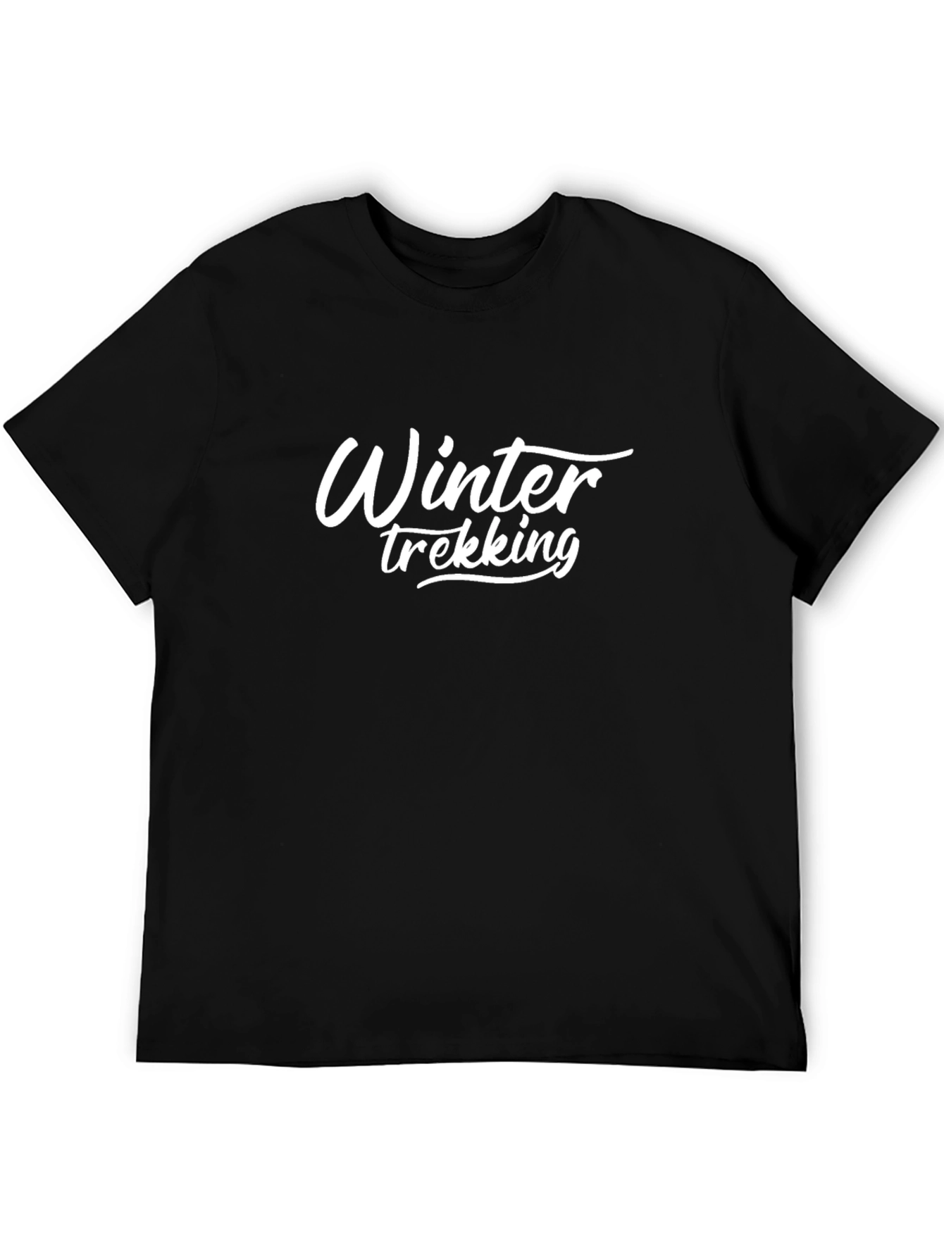 Winter Trekking Black T-Shirt